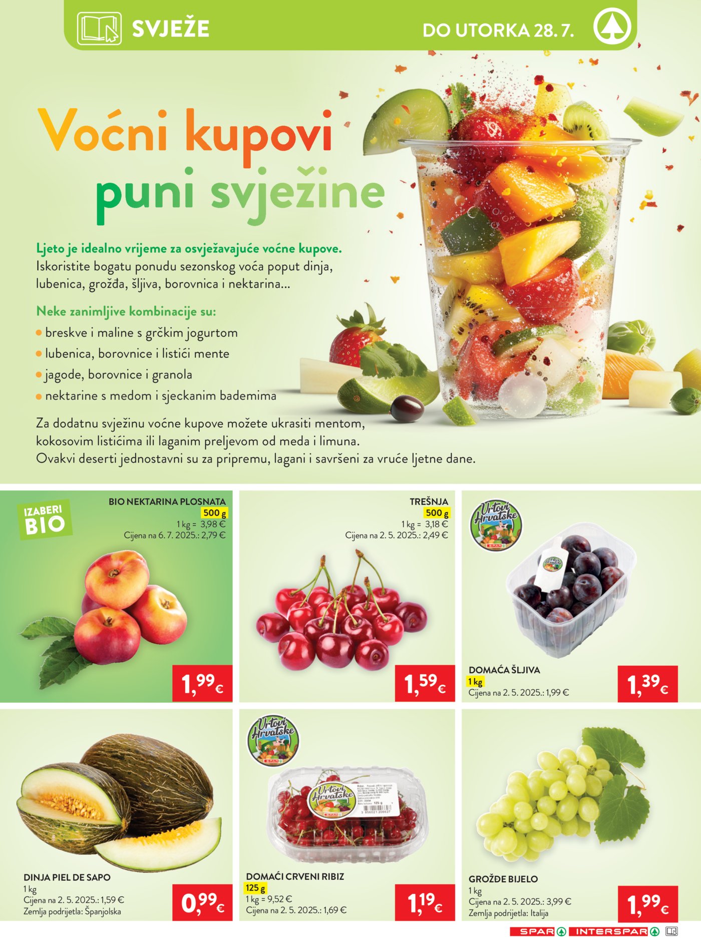 SPAR INTERSPAR katalog Akcija 22.07. - 28.07.2026.