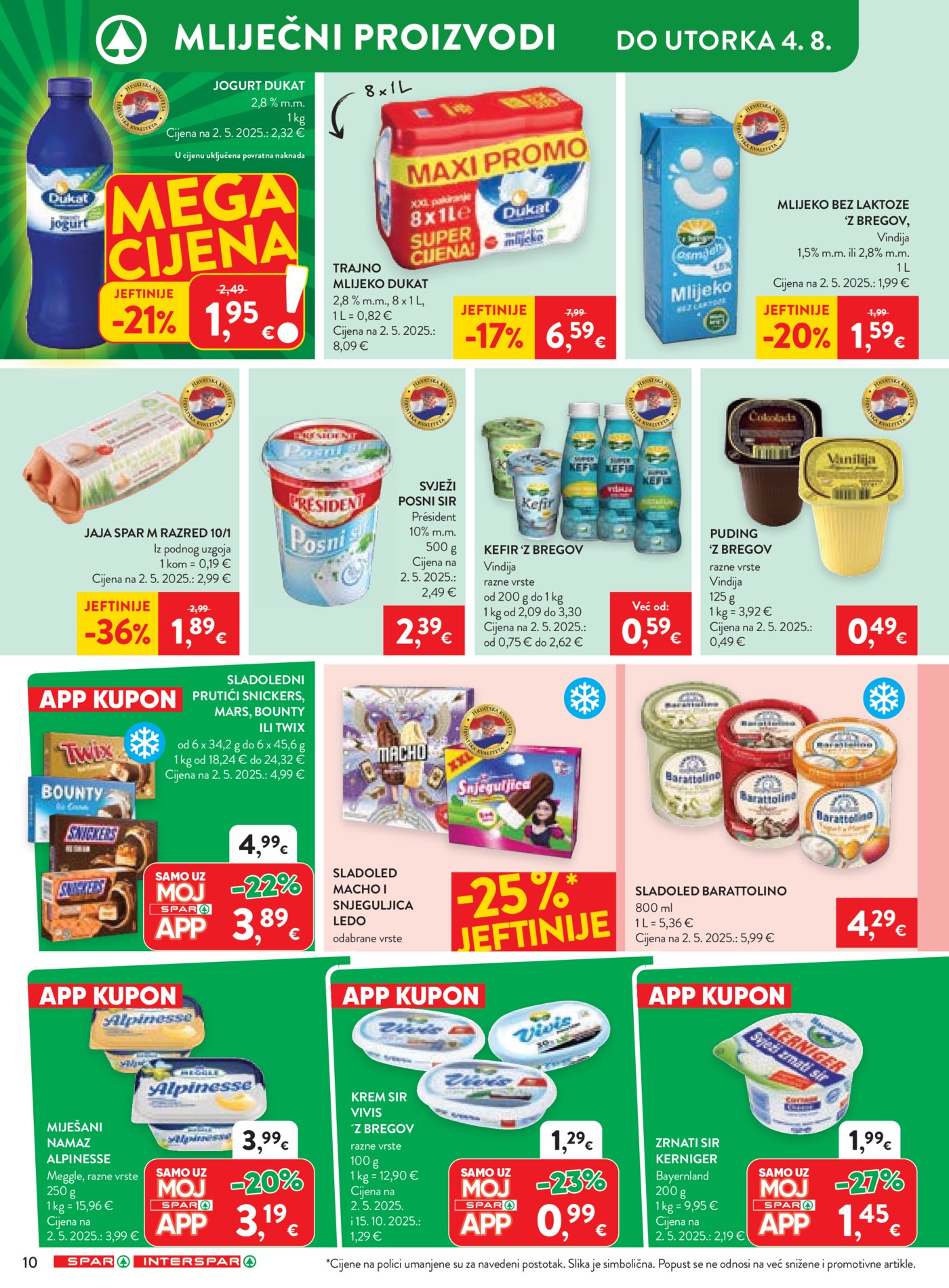 SPAR INTERSPAR katalog Akcija 29.07.-04.08.2026.