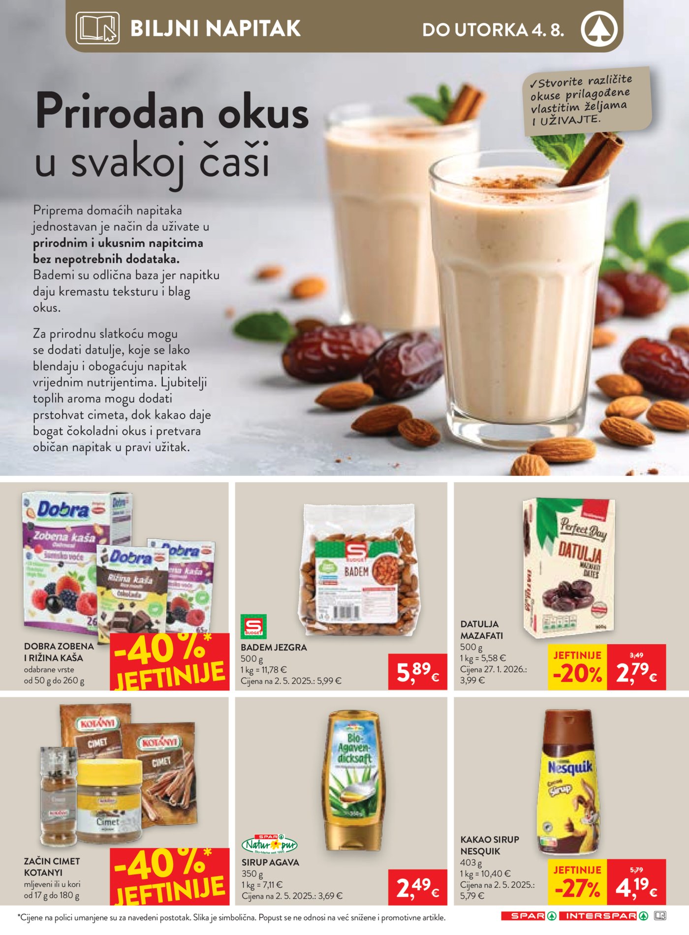 SPAR INTERSPAR katalog Akcija 29.07.-04.08.2026.