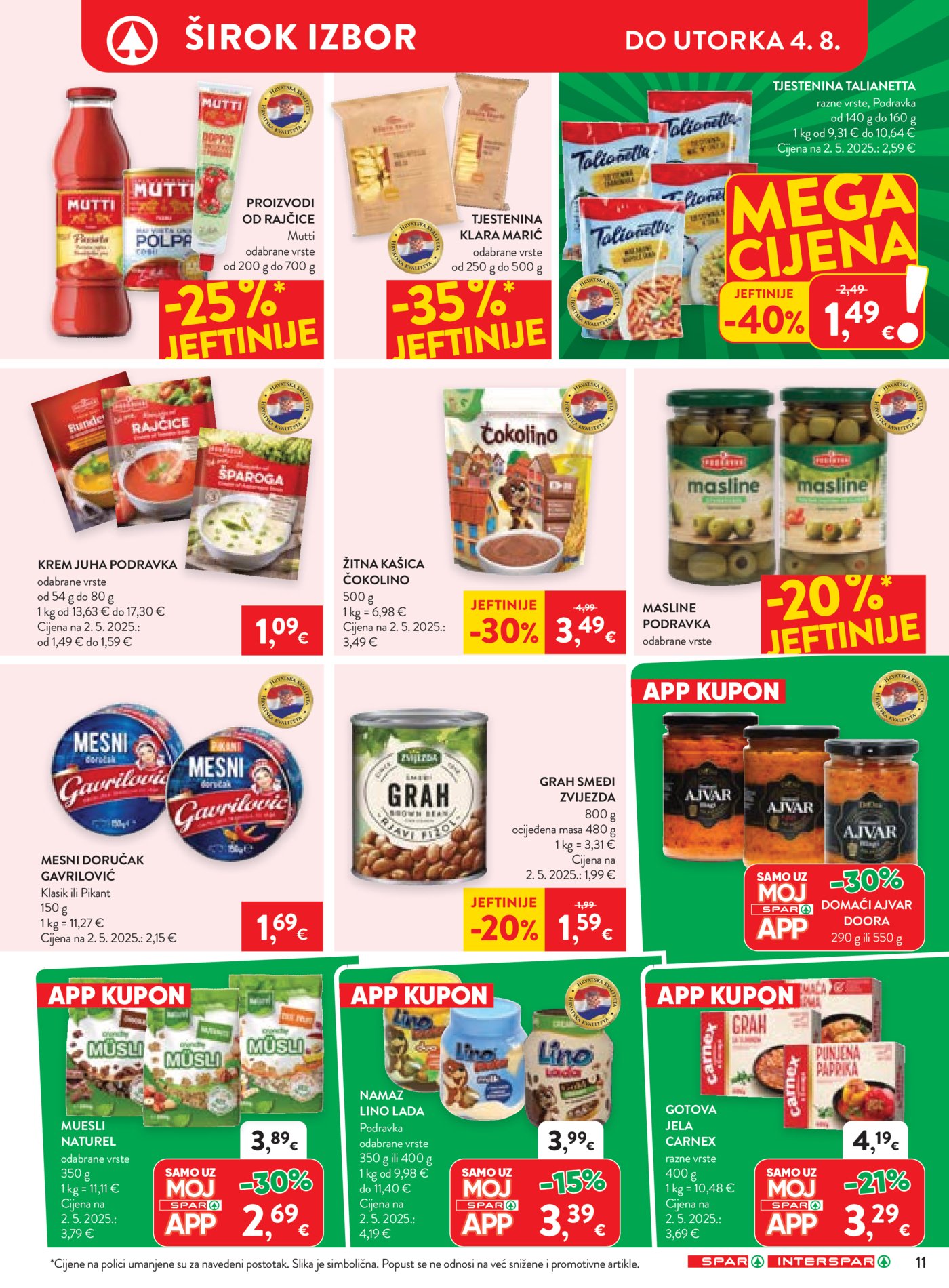 SPAR INTERSPAR katalog Akcija 29.07.-04.08.2026.