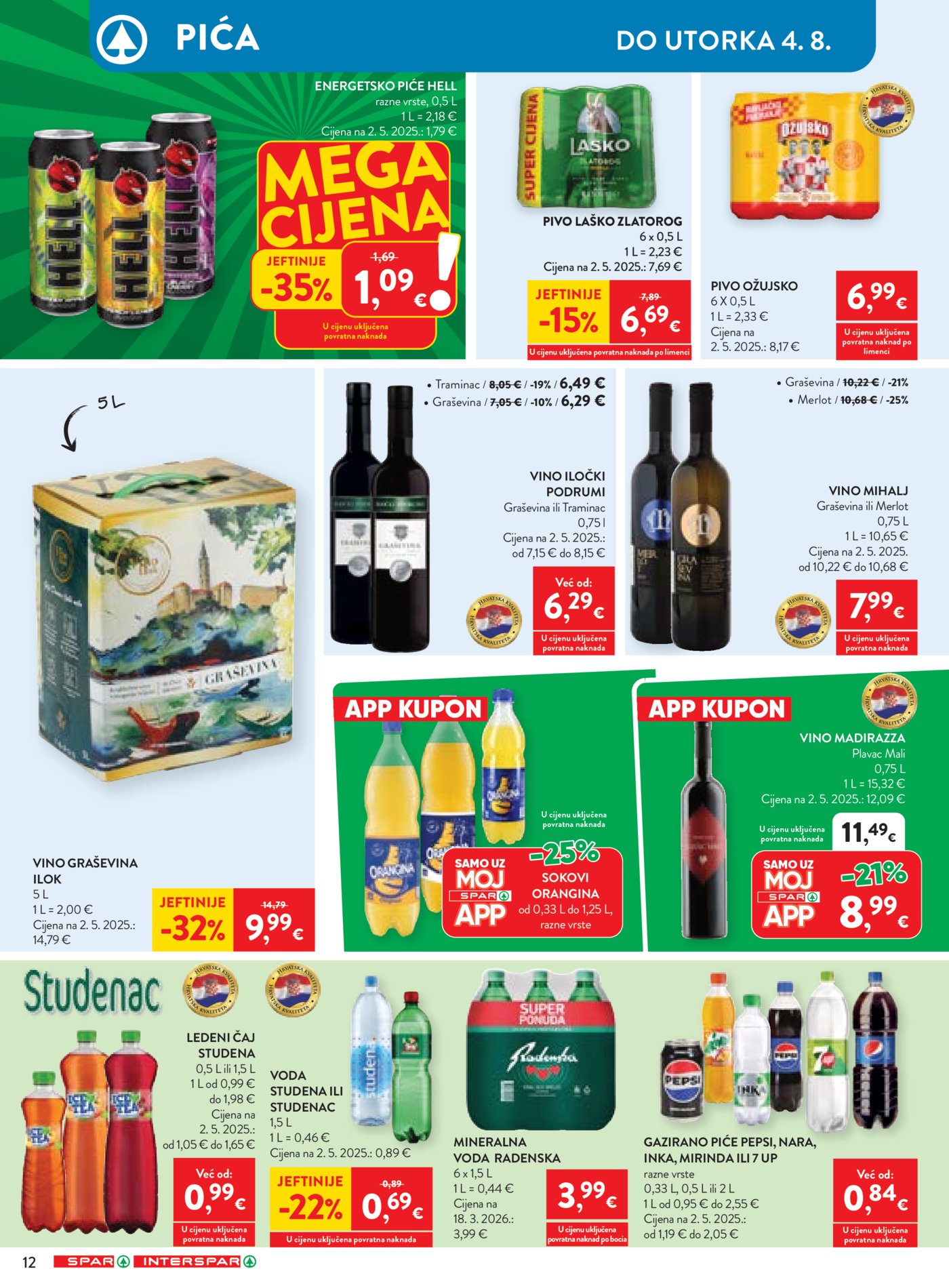 SPAR INTERSPAR katalog Akcija 29.07.-04.08.2026.