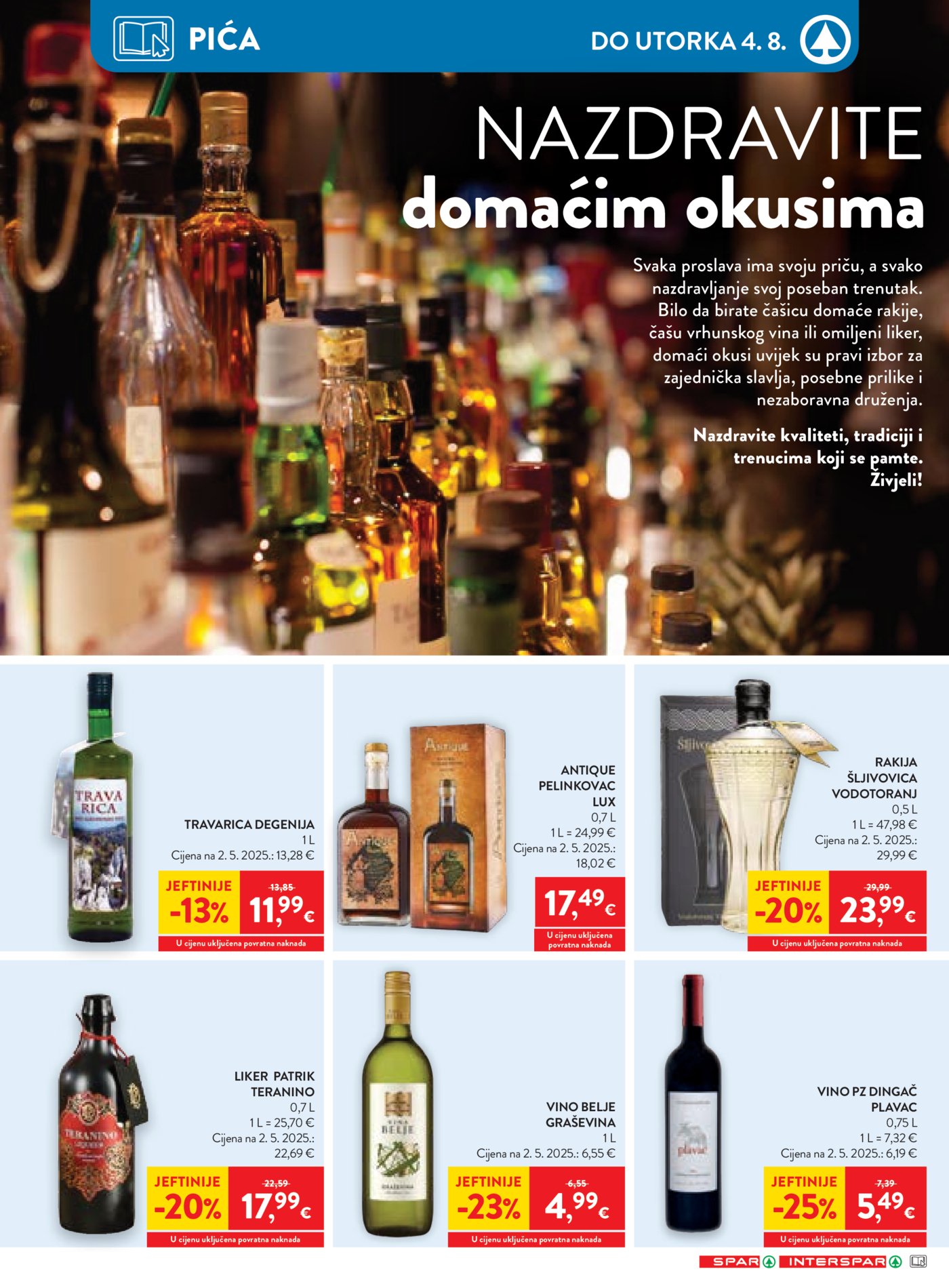 SPAR INTERSPAR katalog Akcija 29.07.-04.08.2026.