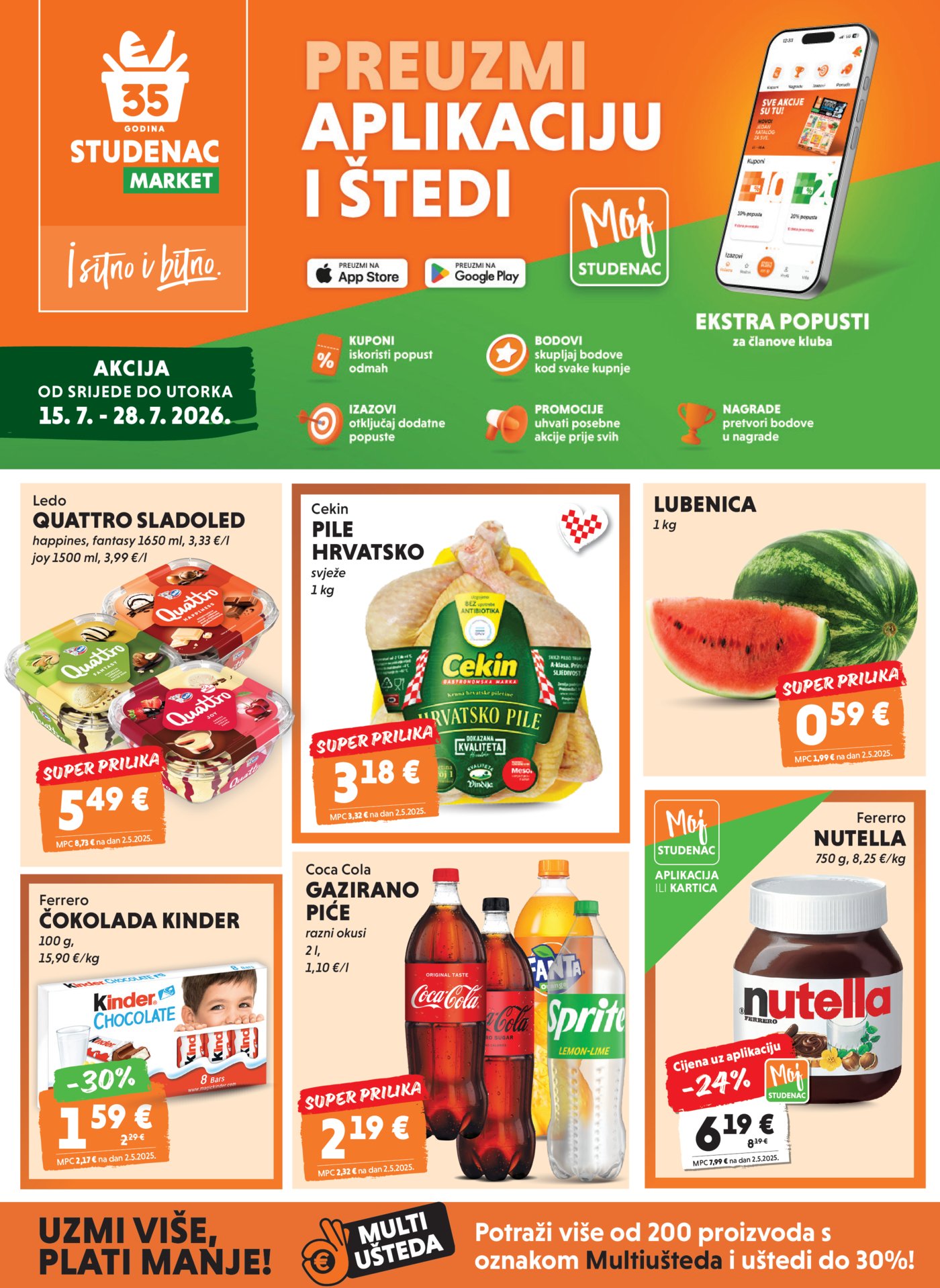 Studenac katalog Akcija 15.07. - 28.07.2026.