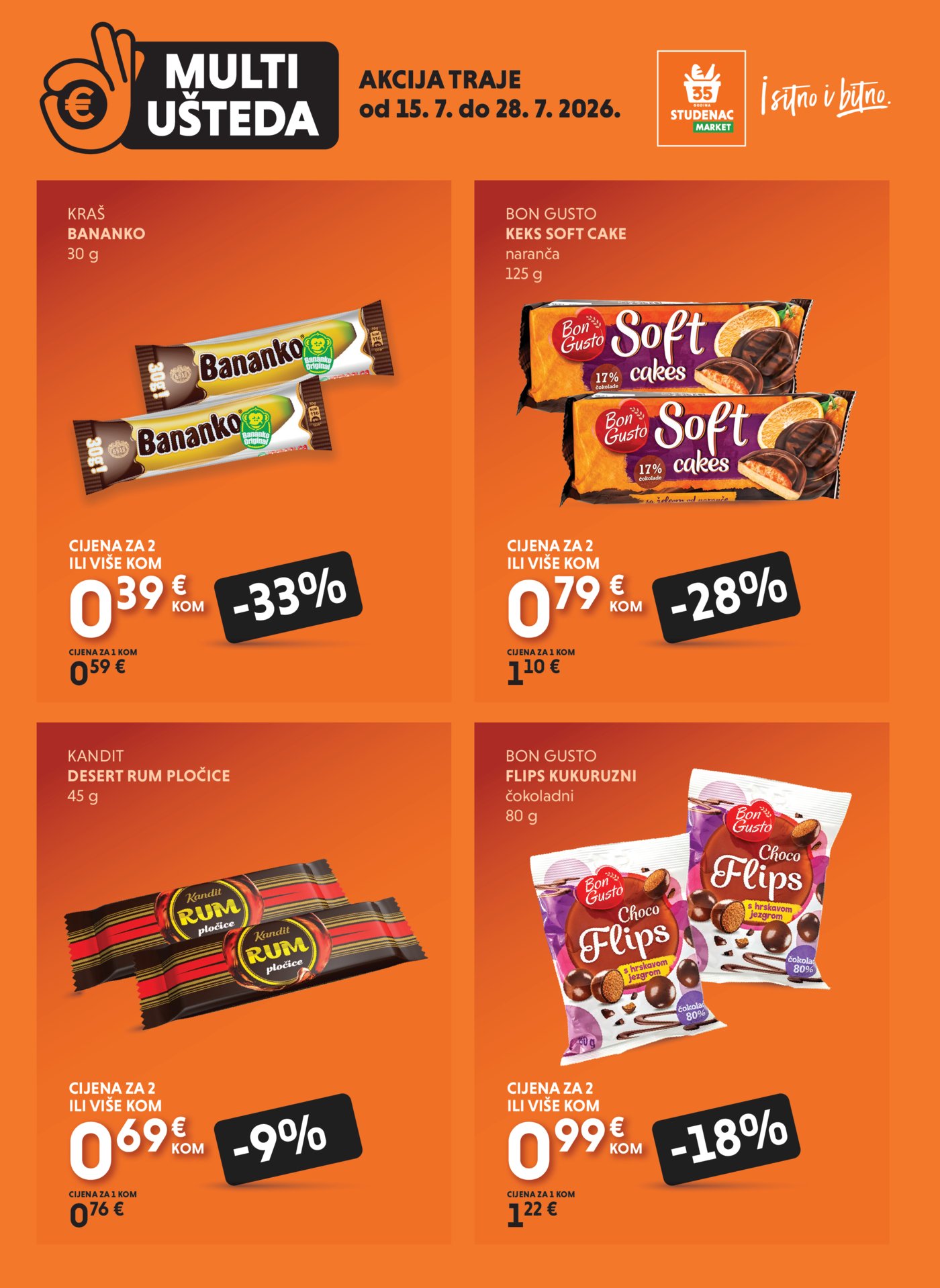 Studenac katalog Multiušteda 15.07. - 28.07.2026.