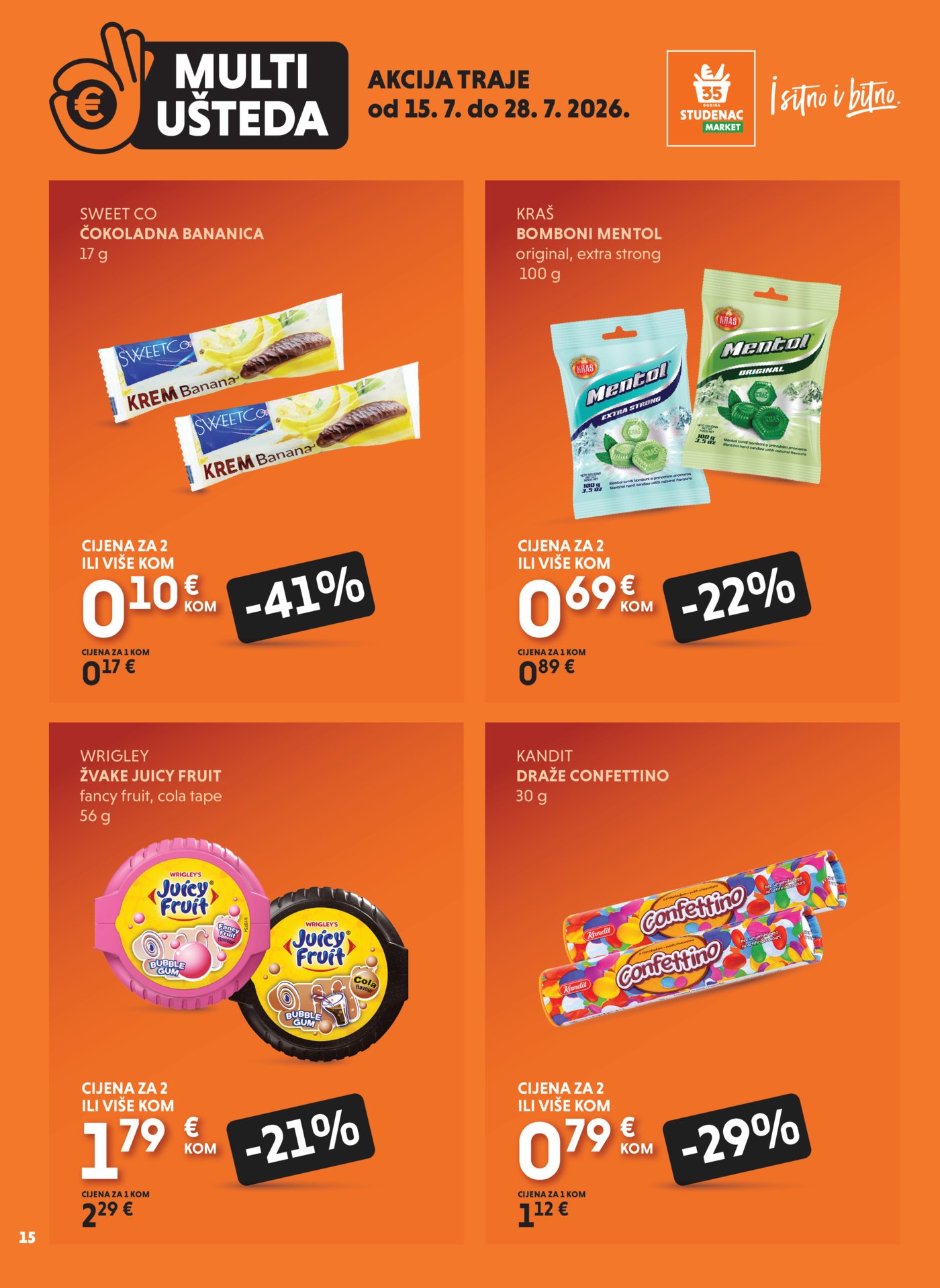 Studenac katalog Multiušteda 15.07. - 28.07.2026.
