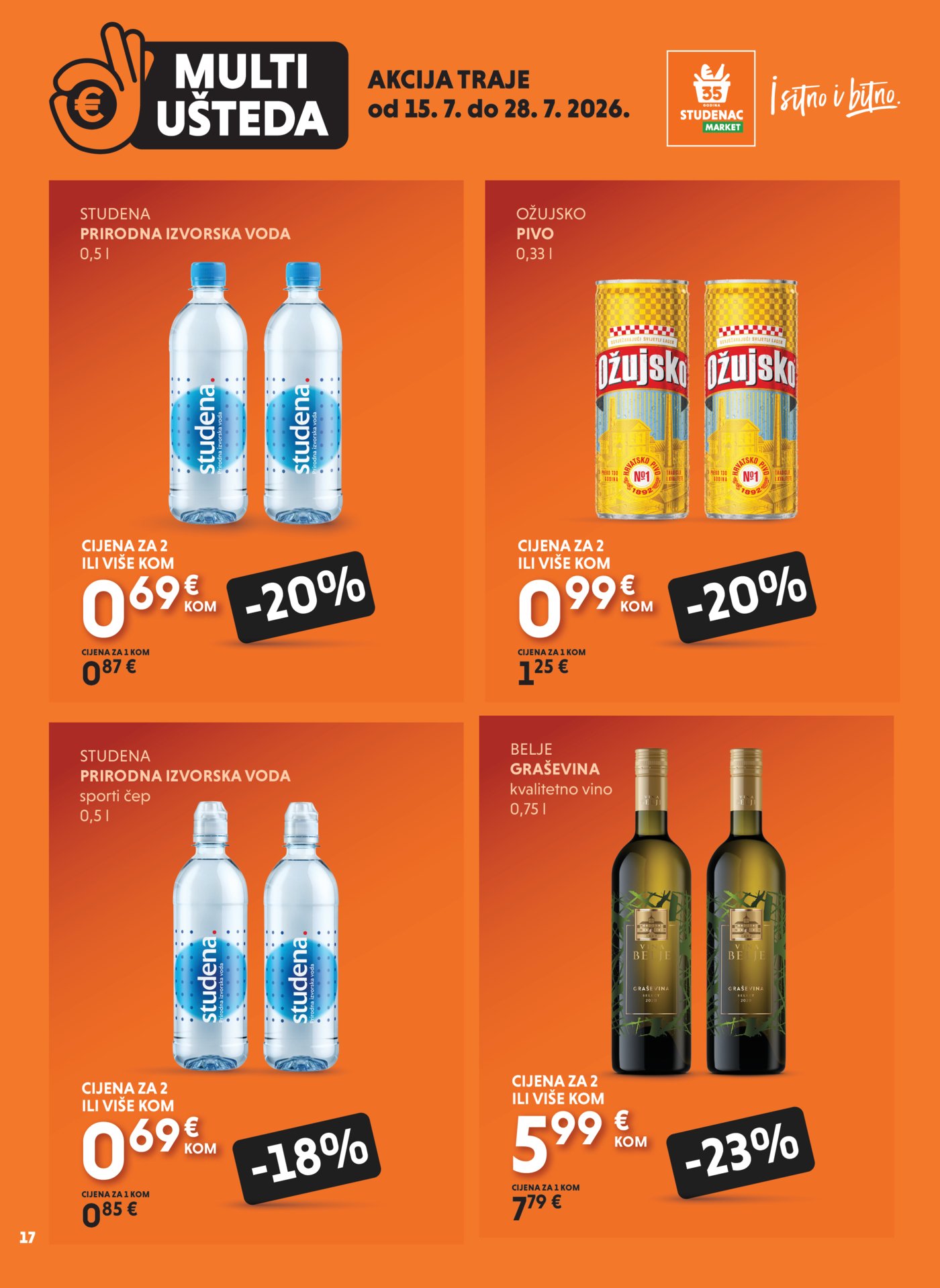Studenac katalog Multiušteda 15.07. - 28.07.2026.