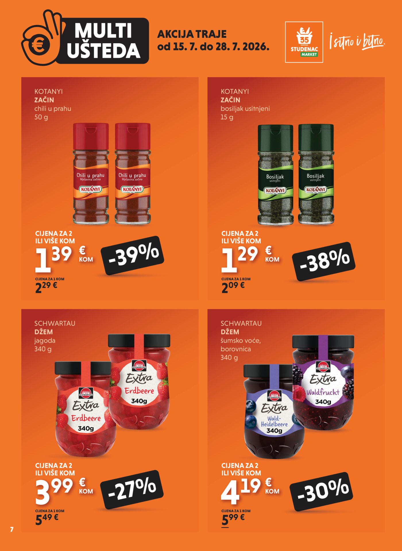 Studenac katalog Multiušteda 15.07. - 28.07.2026.