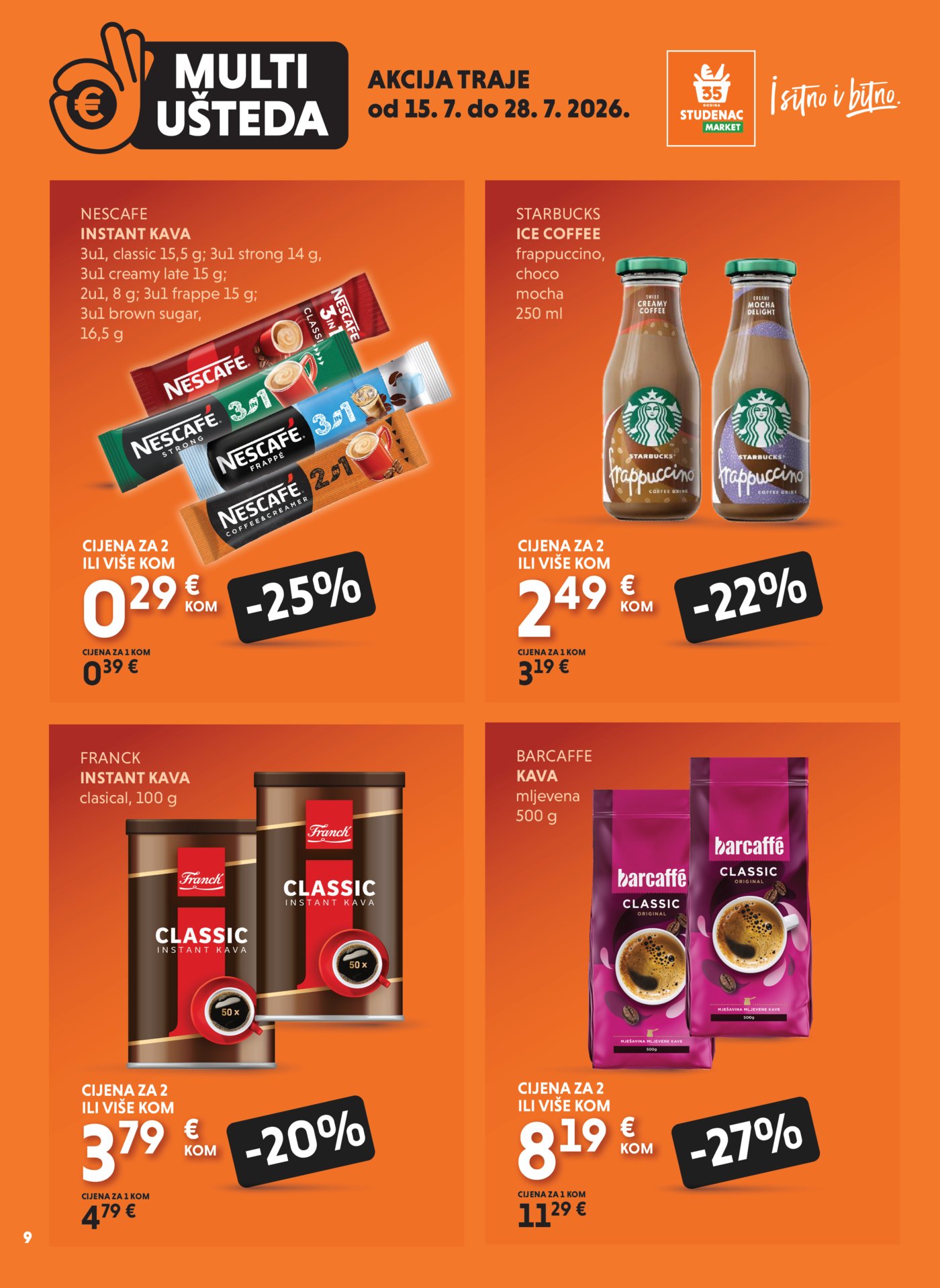 Studenac katalog Multiušteda 15.07. - 28.07.2026.