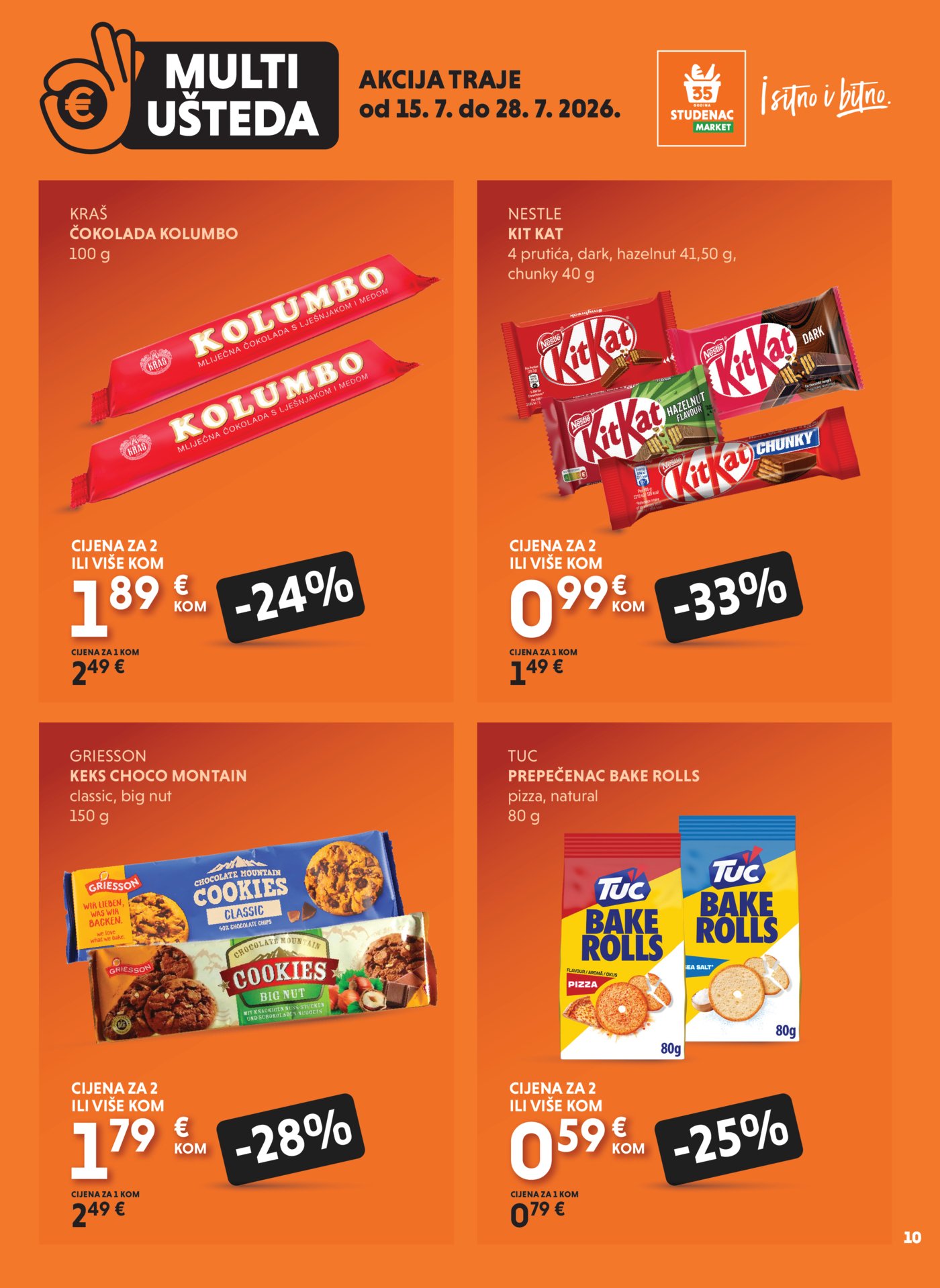 Studenac katalog Multiušteda 15.07. - 28.07.2026.