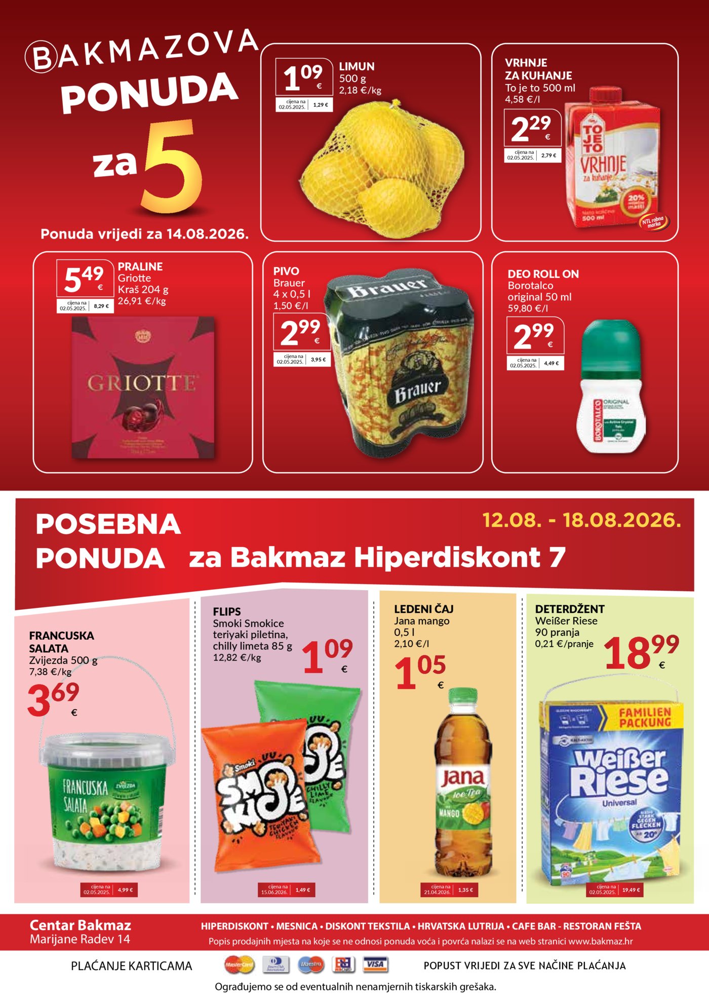 Bakmaz katalog Akcija 12.08.-18.08.2026.