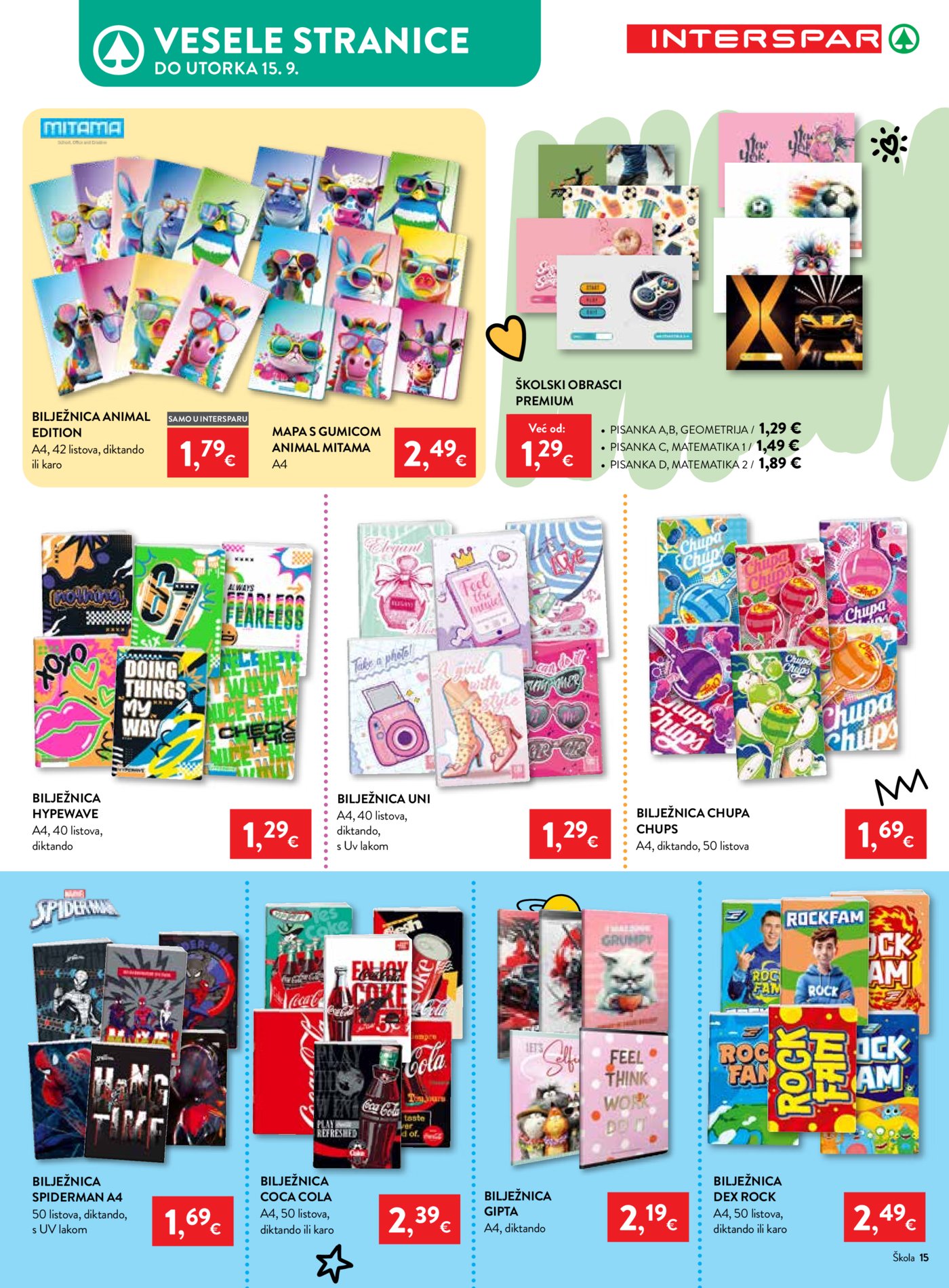 Interspar katalog Počinje škola 29.07.-15.09.2026.