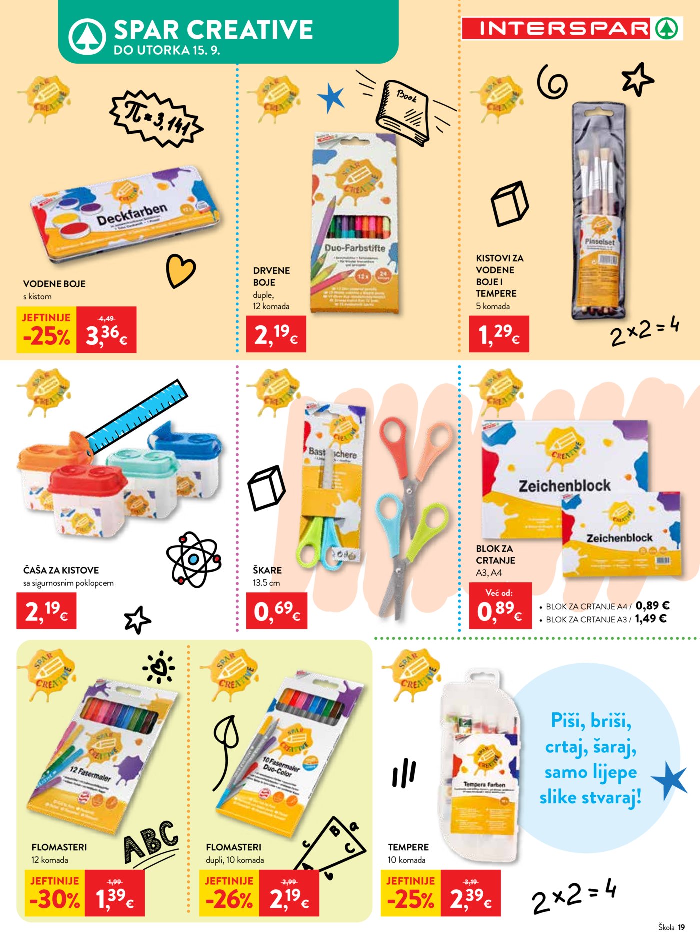Interspar katalog Počinje škola 29.07.-15.09.2026.