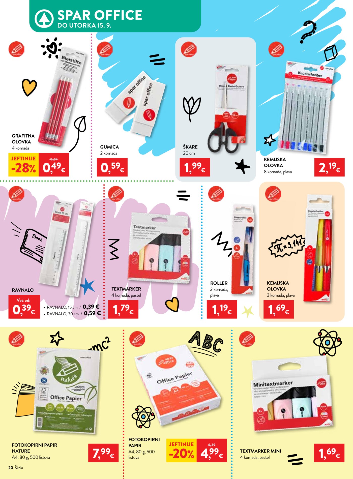 Interspar katalog Počinje škola 29.07.-15.09.2026.