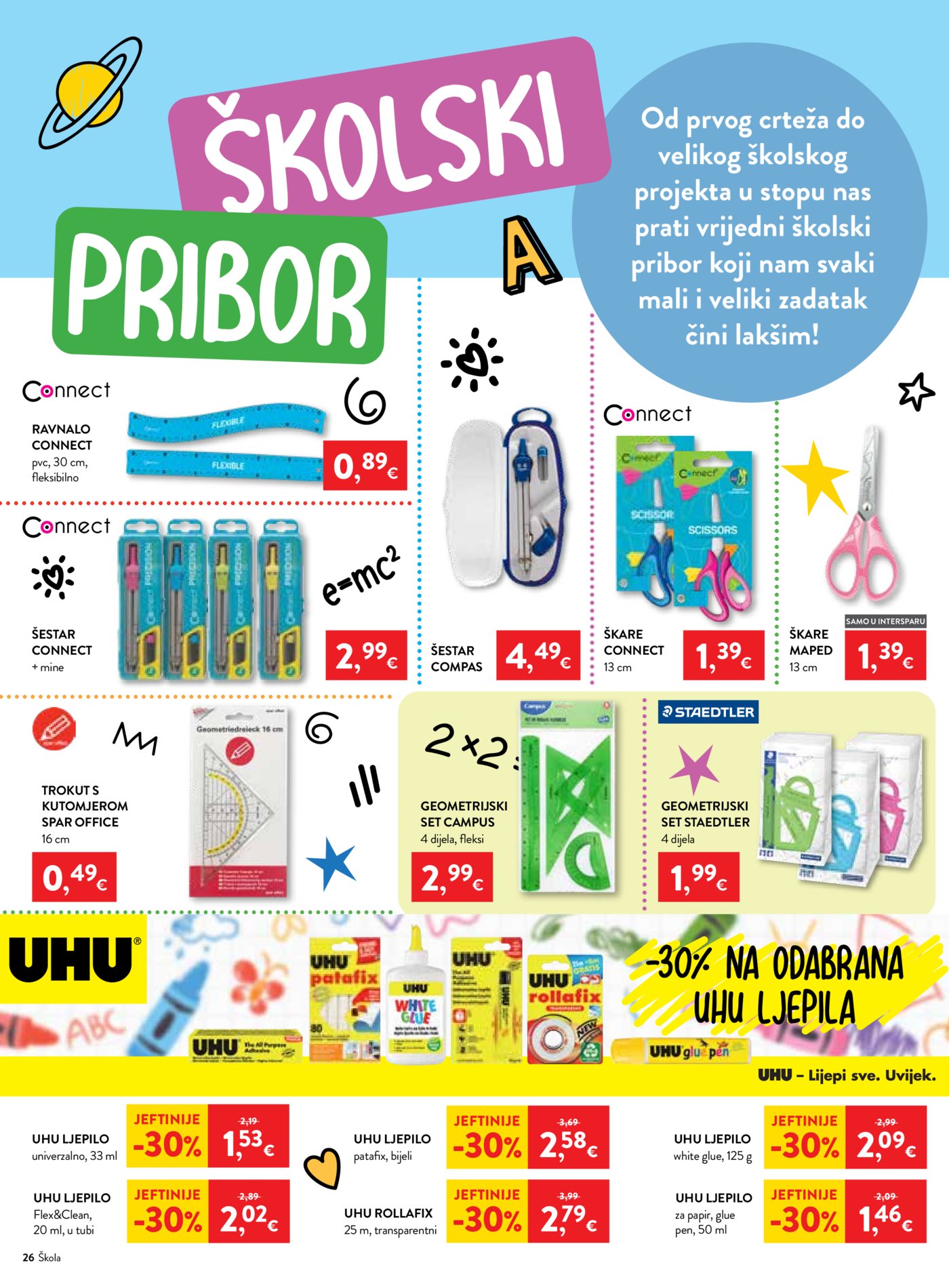 Interspar katalog Počinje škola 29.07.-15.09.2026.