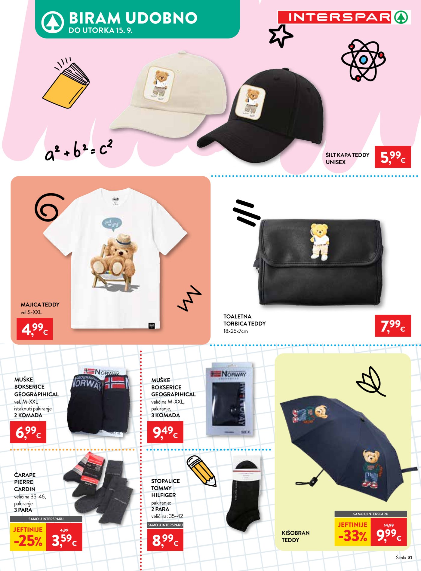 Interspar katalog Počinje škola 29.07.-15.09.2026.