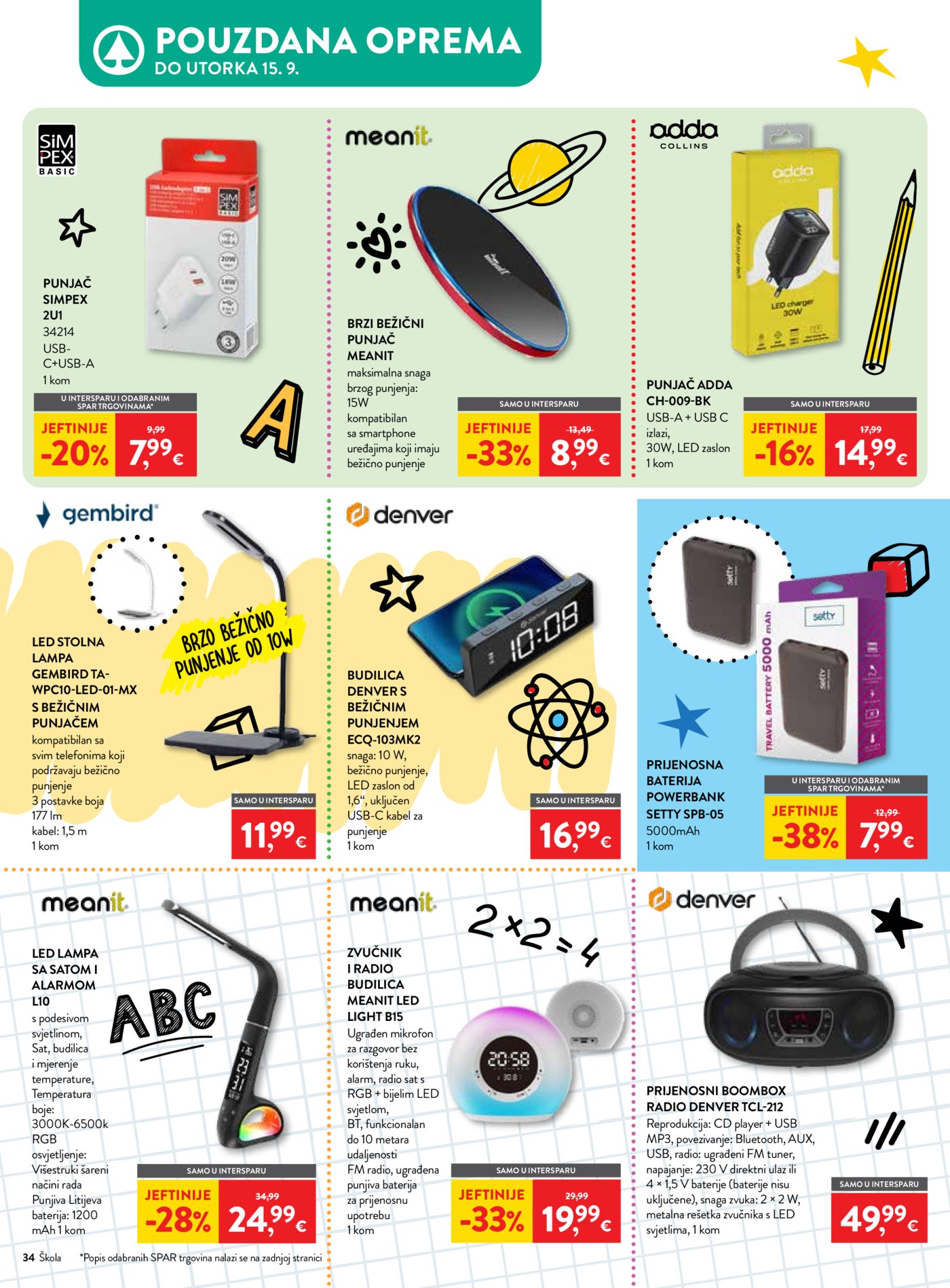Interspar katalog Počinje škola 29.07.-15.09.2026.