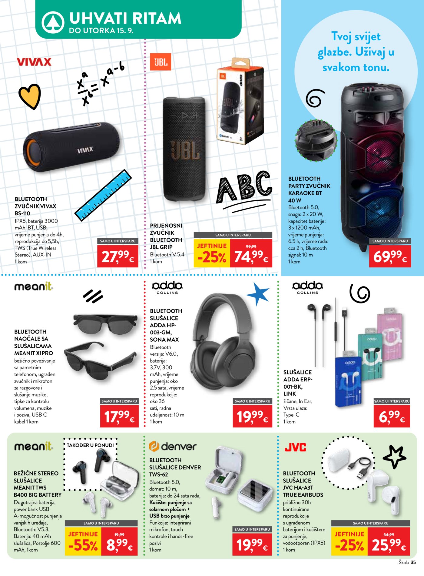 Interspar katalog Počinje škola 29.07.-15.09.2026.