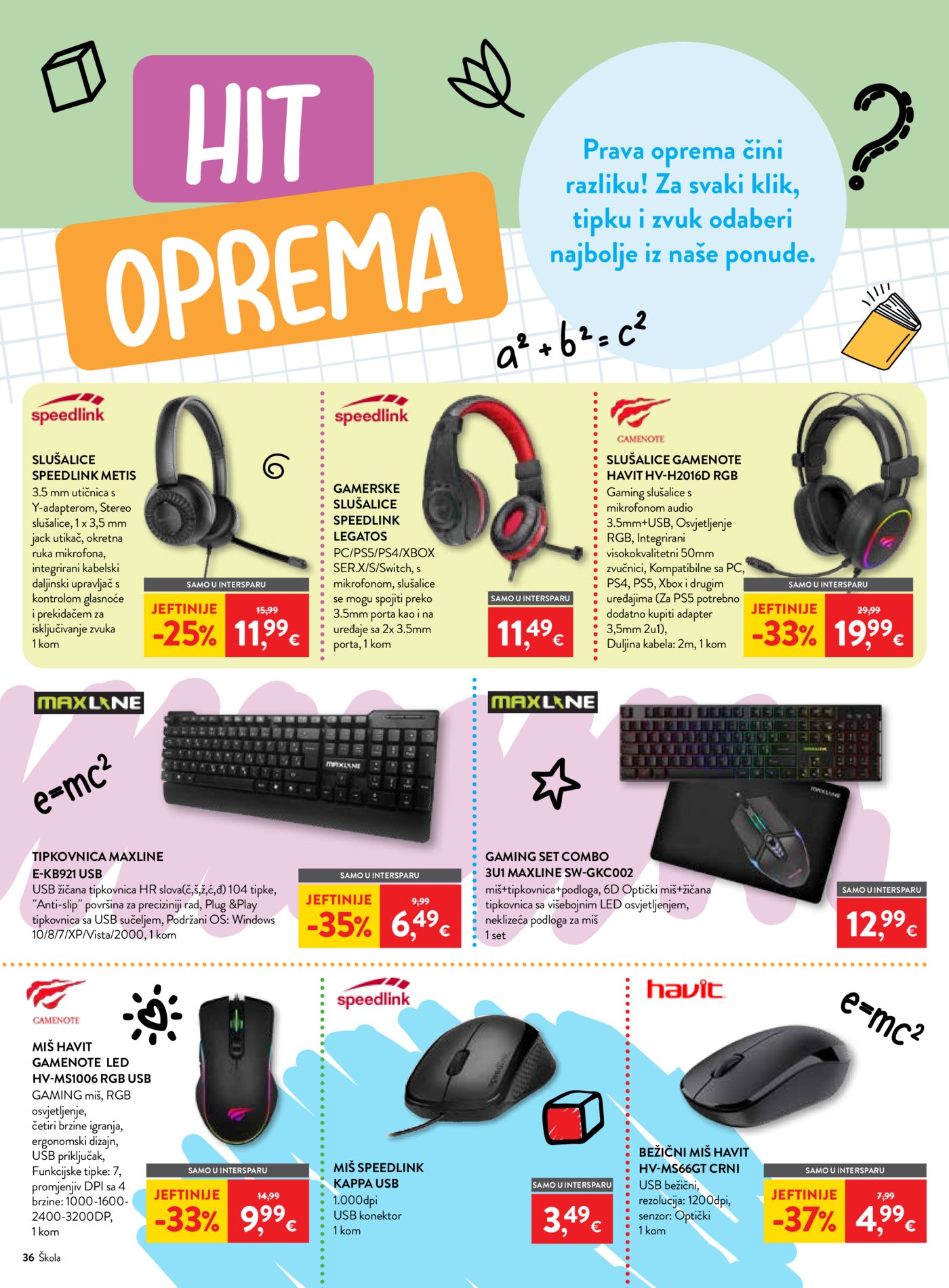 Interspar katalog Počinje škola 29.07.-15.09.2026.