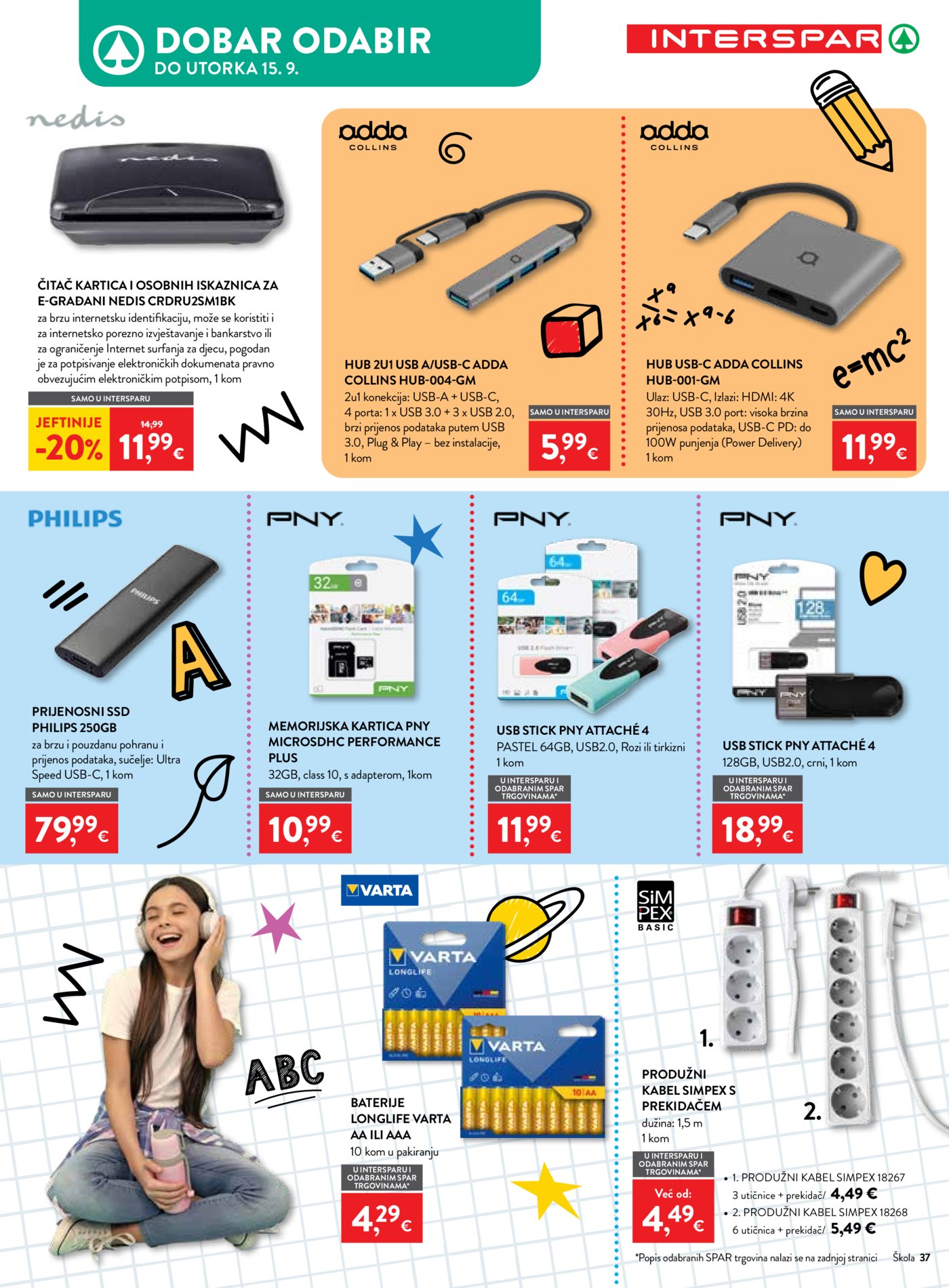 Interspar katalog Počinje škola 29.07.-15.09.2026.