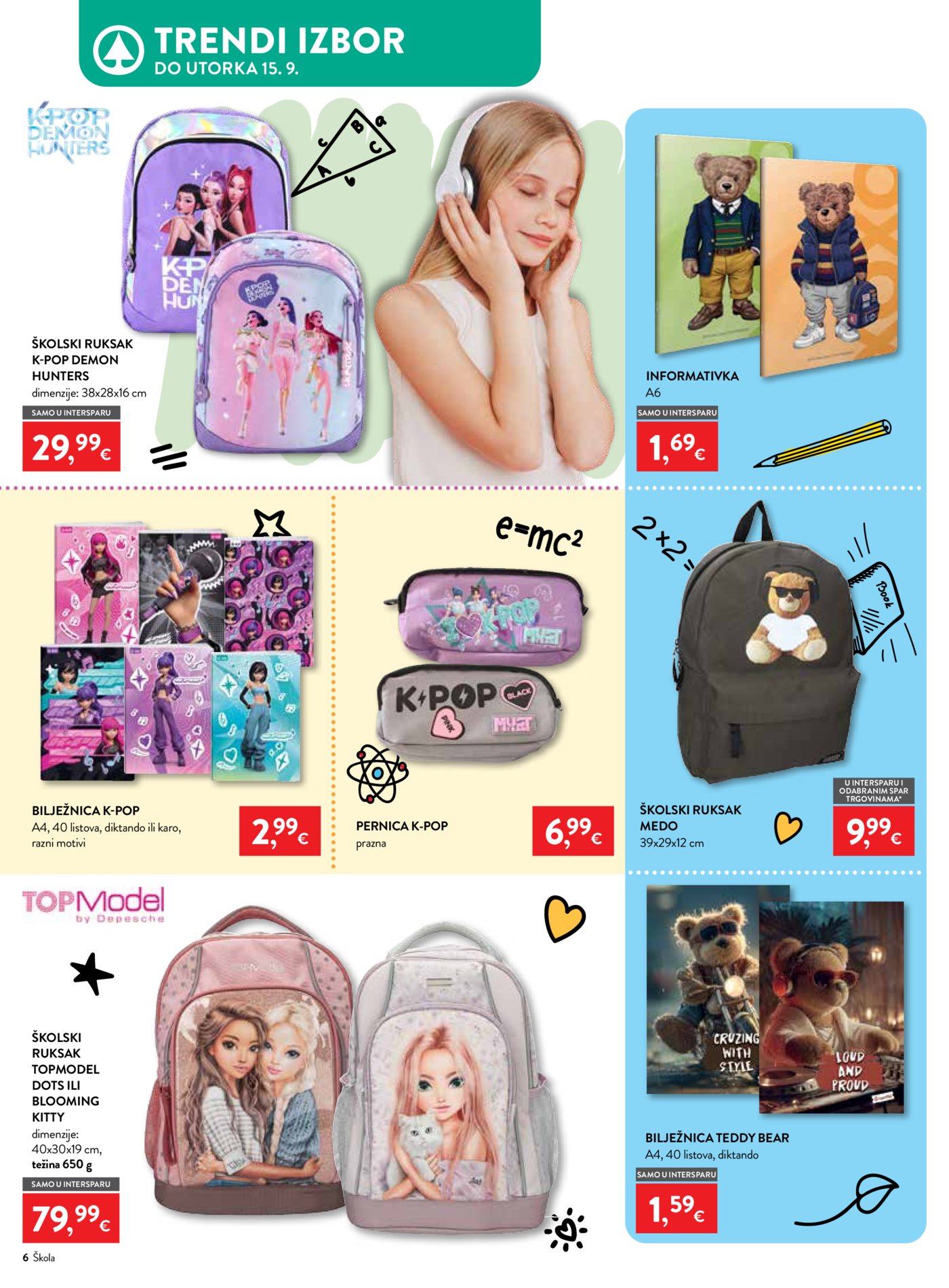 Interspar katalog Počinje škola 29.07.-15.09.2026.