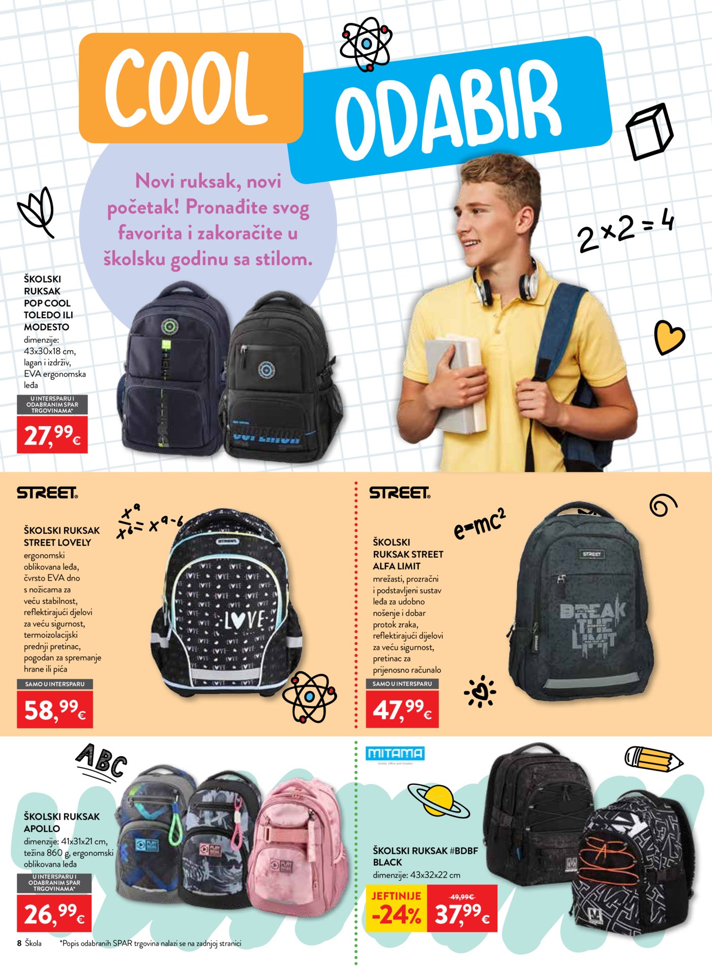 Interspar katalog Počinje škola 29.07.-15.09.2026.