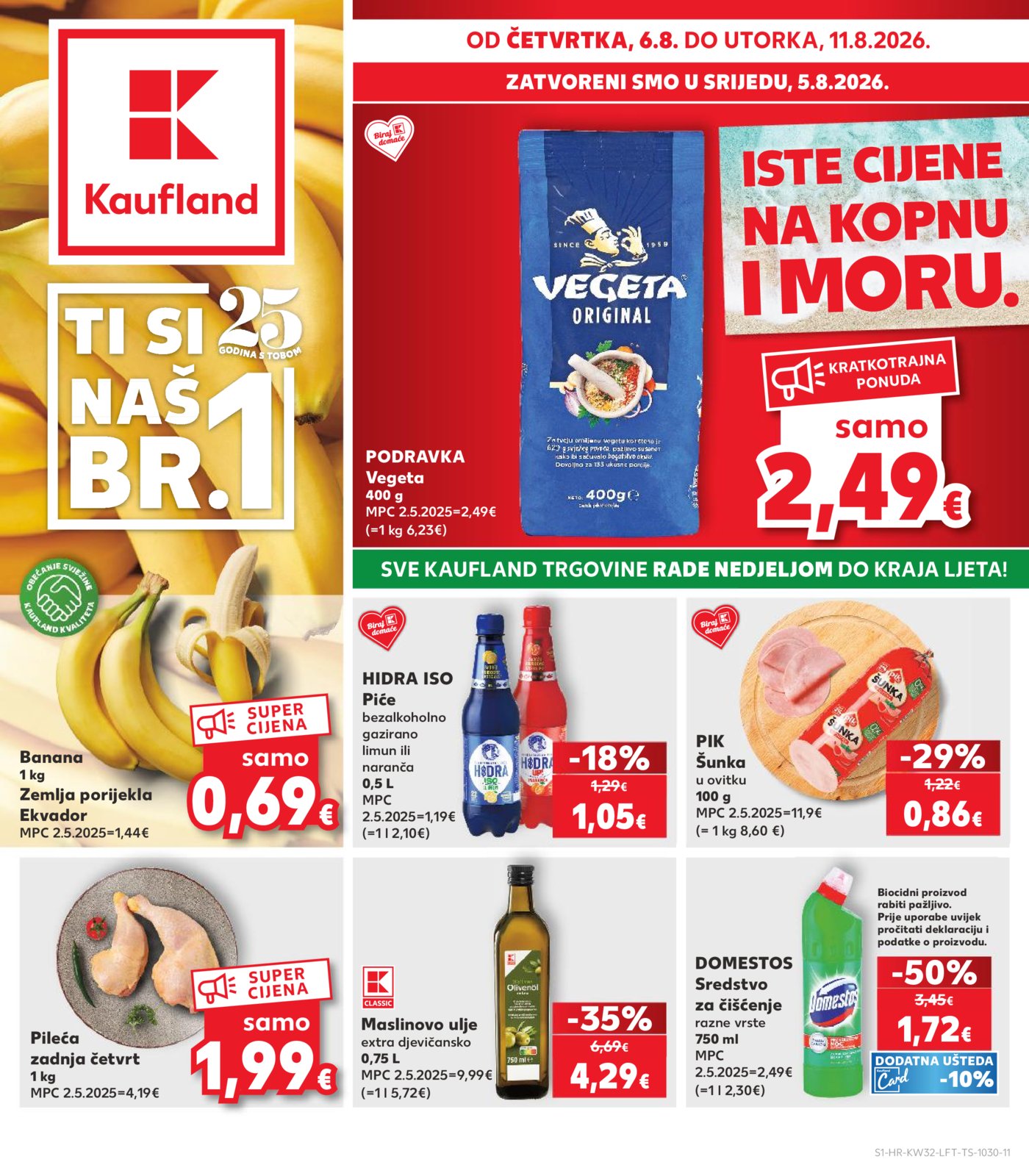 Kaufland katalog Akcija 06.08.-11.08.2026.