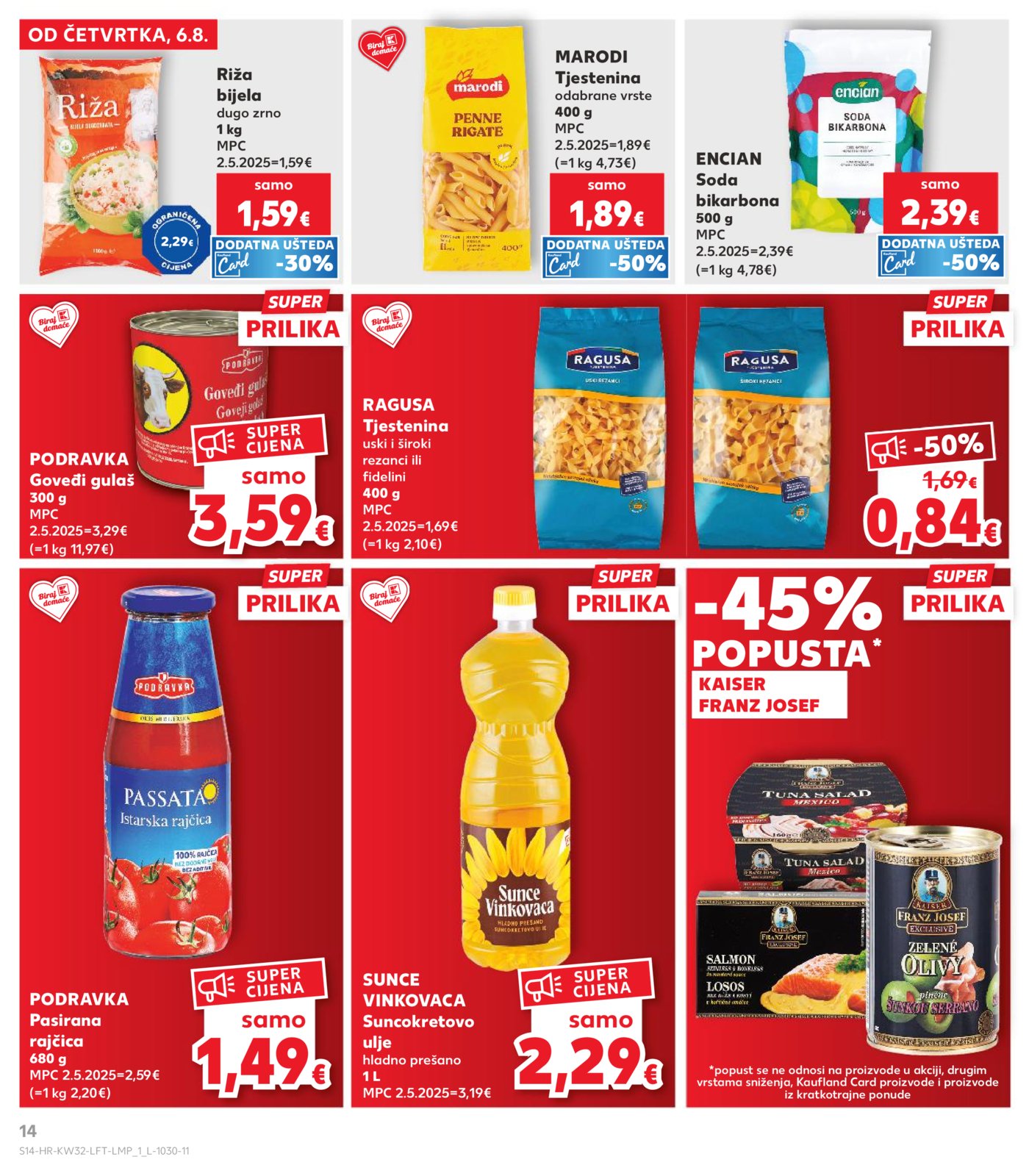 Kaufland katalog Akcija 06.08.-11.08.2026.