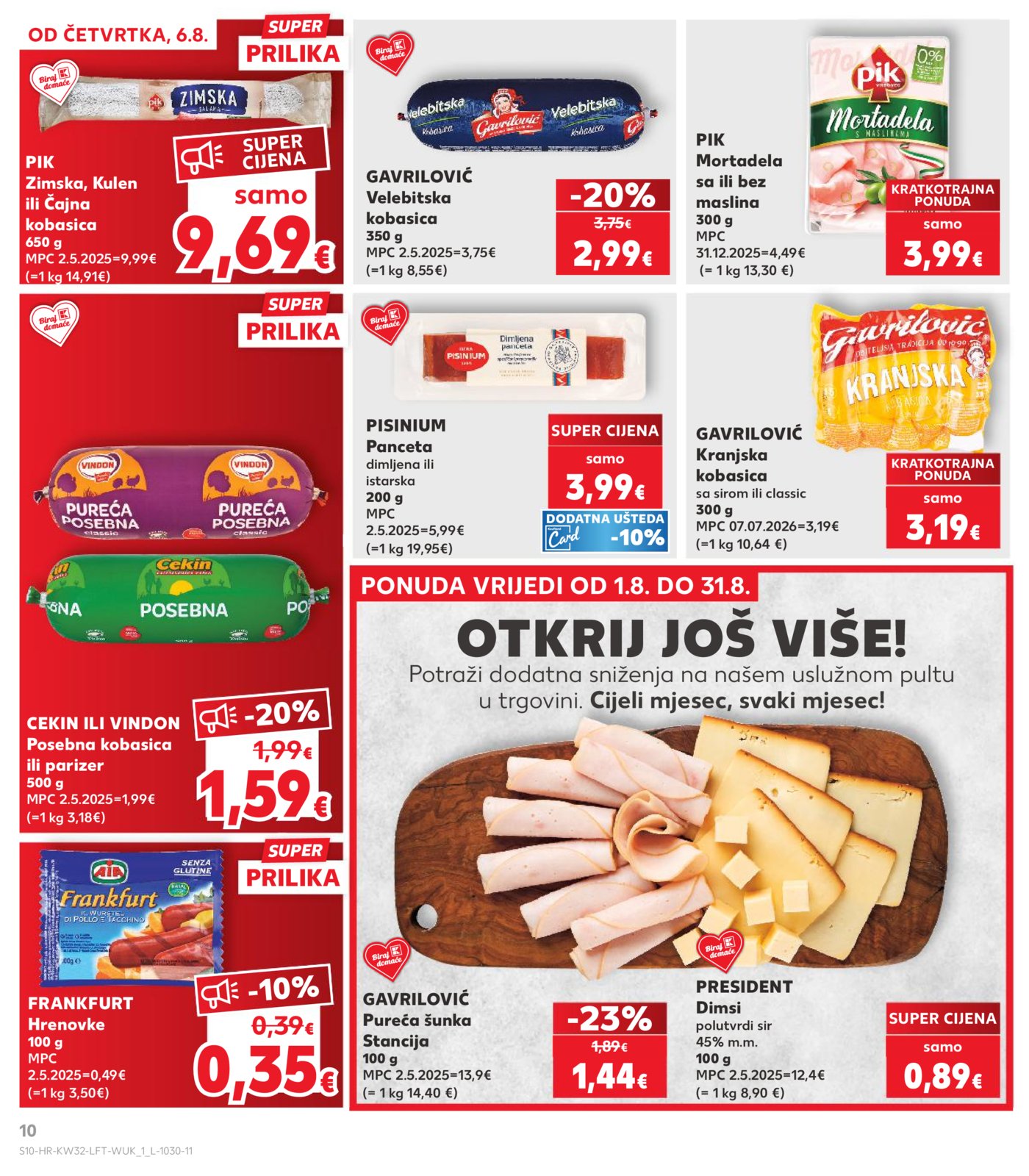 Kaufland katalog Akcija 06.08.-11.08.2026.