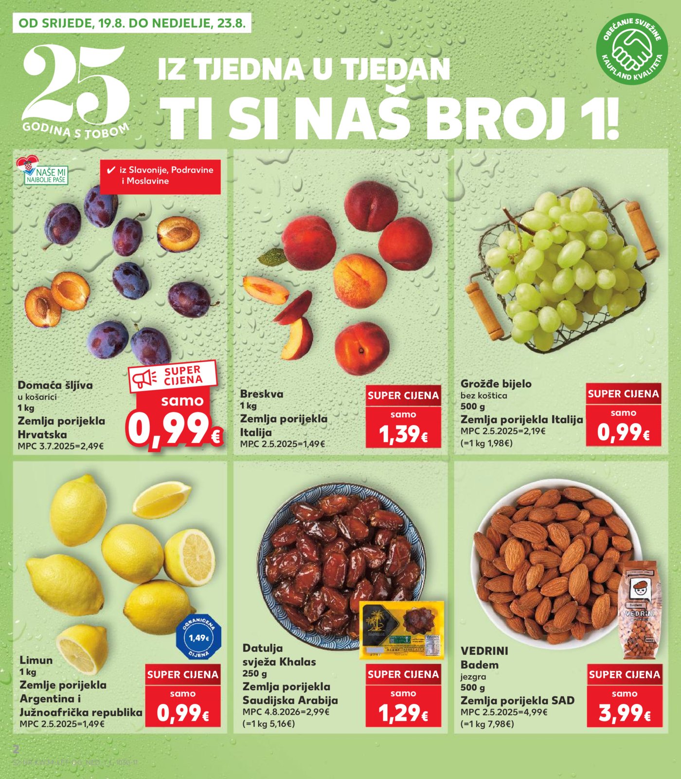 Kaufland katalog Akcija 19.08. - 25.08.2026.