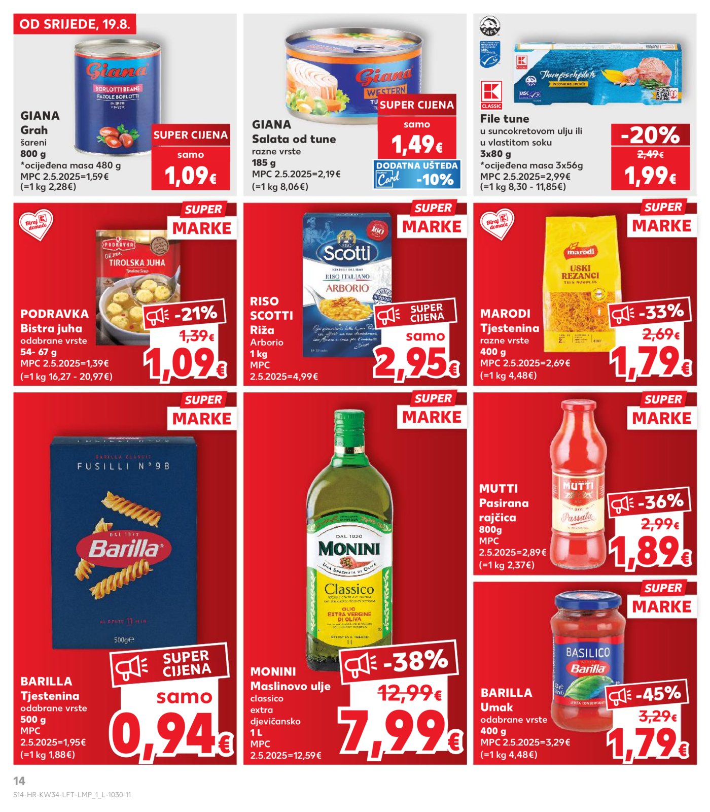 Kaufland katalog Akcija 19.08. - 25.08.2026.