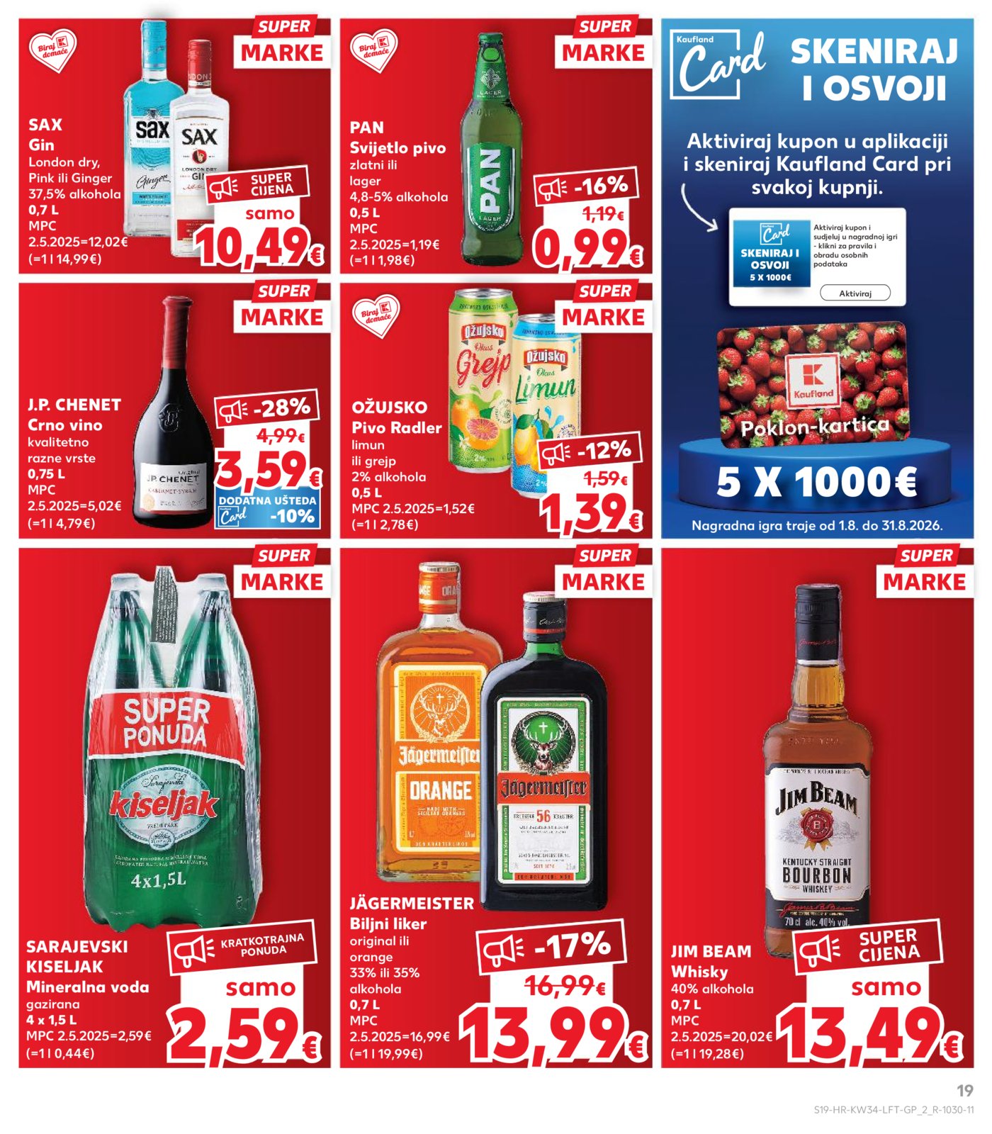 Kaufland katalog Akcija 19.08. - 25.08.2026.