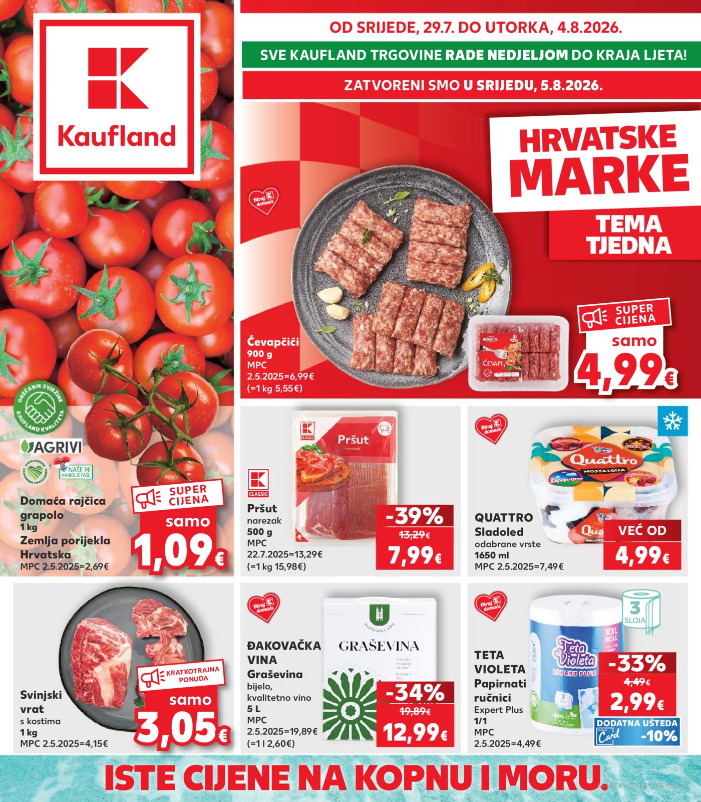 Kaufland katalog Akcija 29.07.- 04.08.2026.