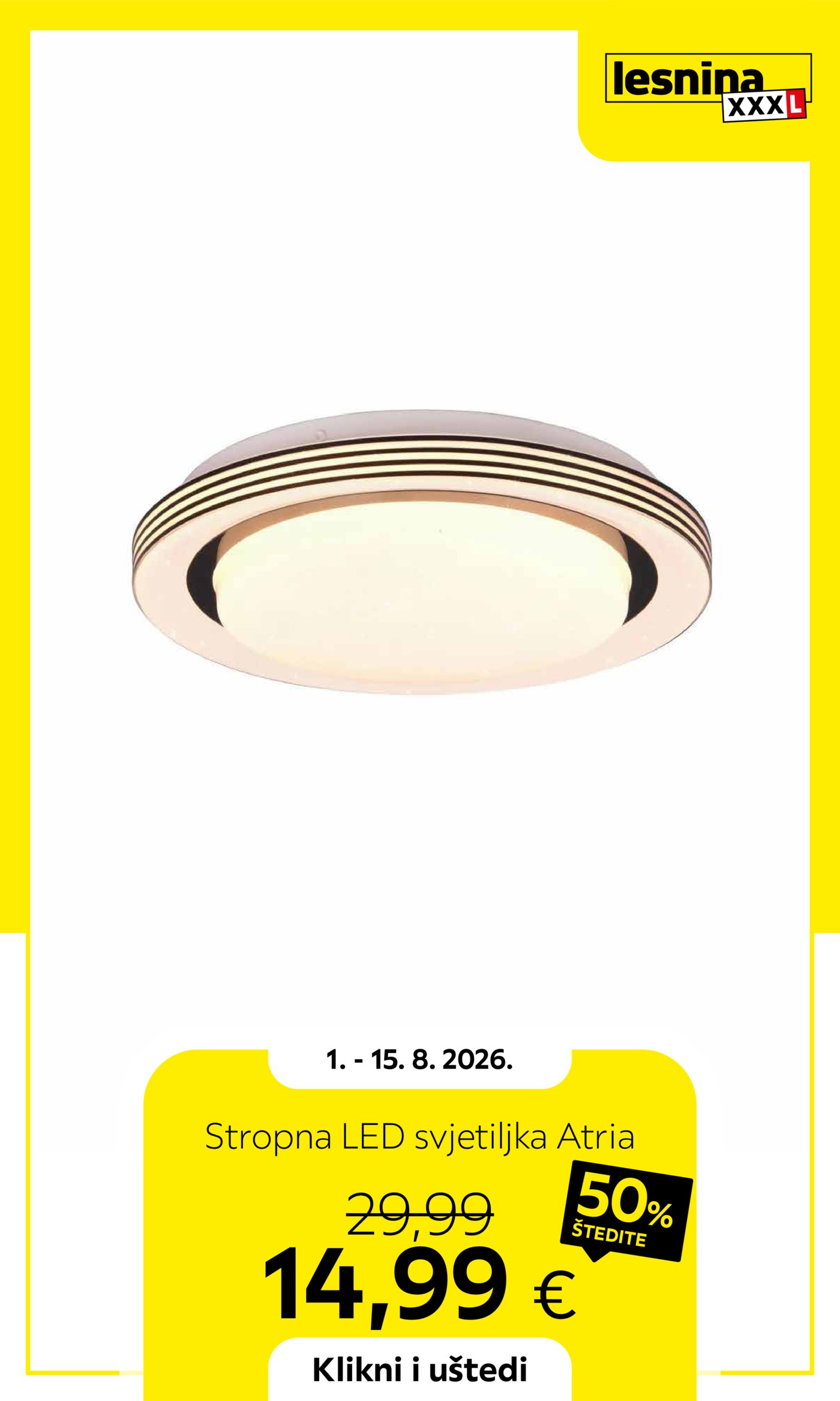 Lesnina katalog Akcija 01.08.-15.08.2026.