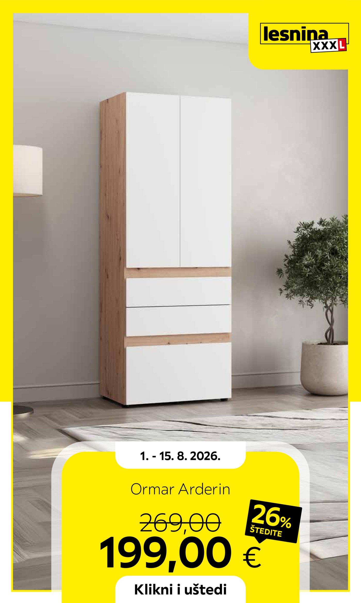 Lesnina katalog Akcija 01.08.-15.08.2026.