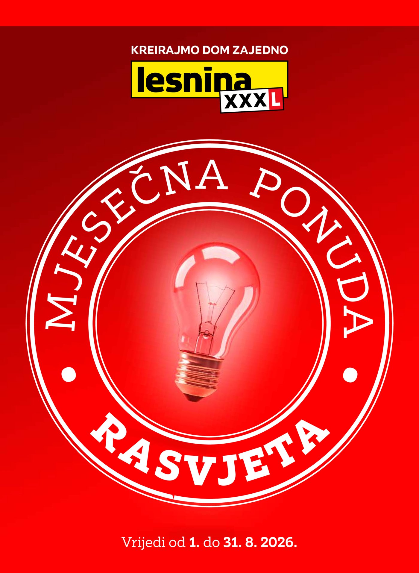 Lesnina katalog Rasvjeta 01.08.-31.08.2026.