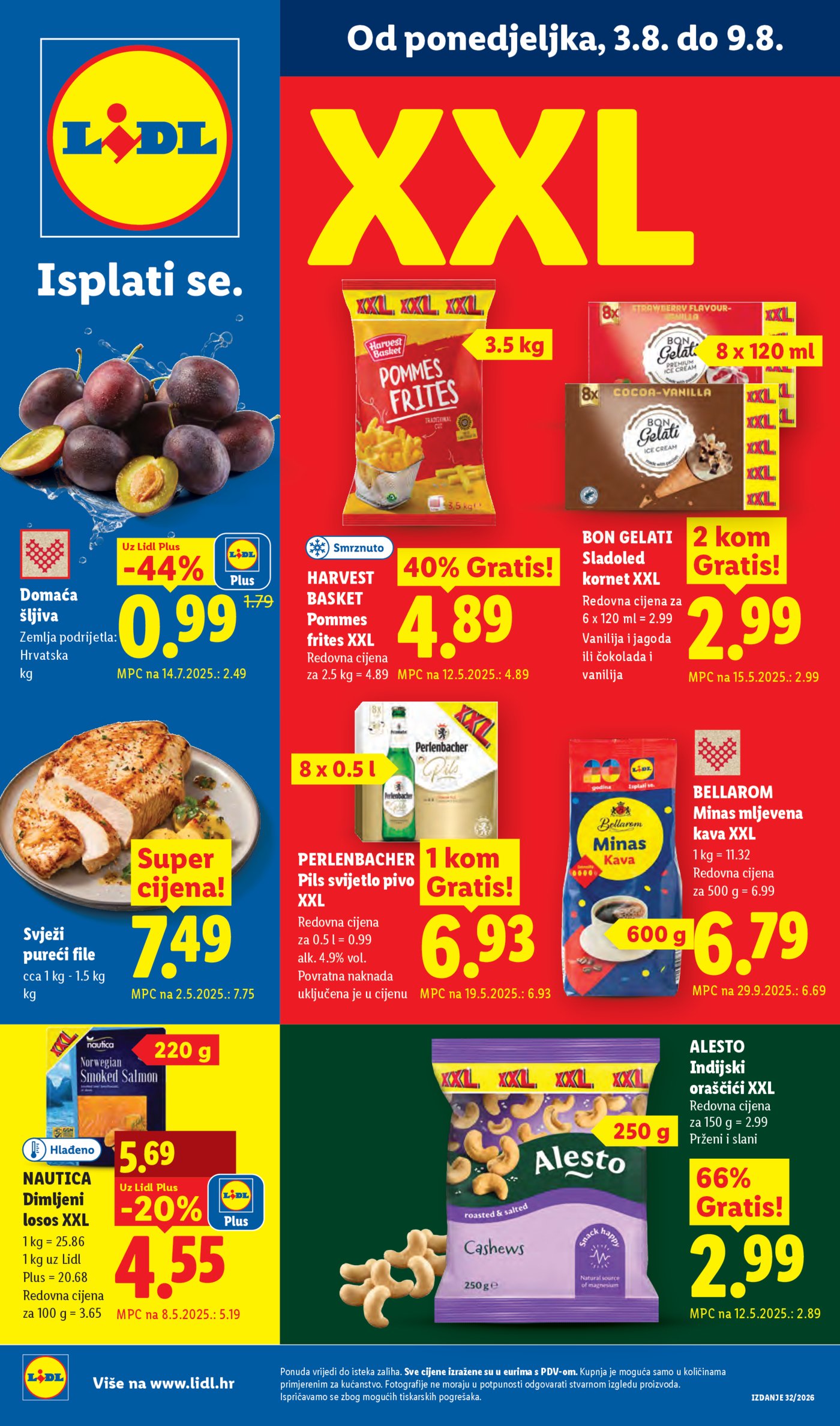 Lidl katalog Super ponuda od ponedjeljka 03.08.-09.08.2026.