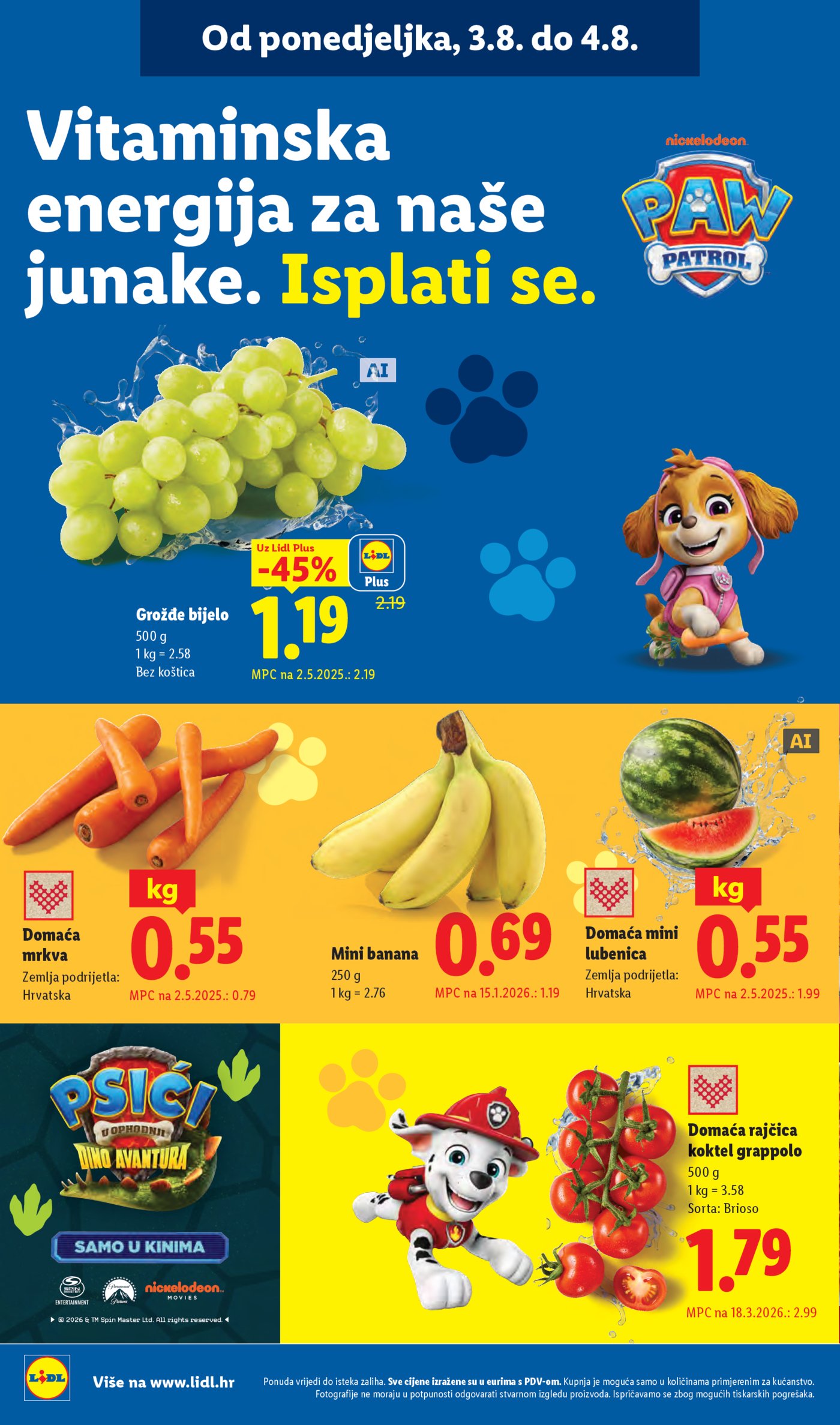 Lidl katalog Super ponuda od ponedjeljka 03.08.-09.08.2026.