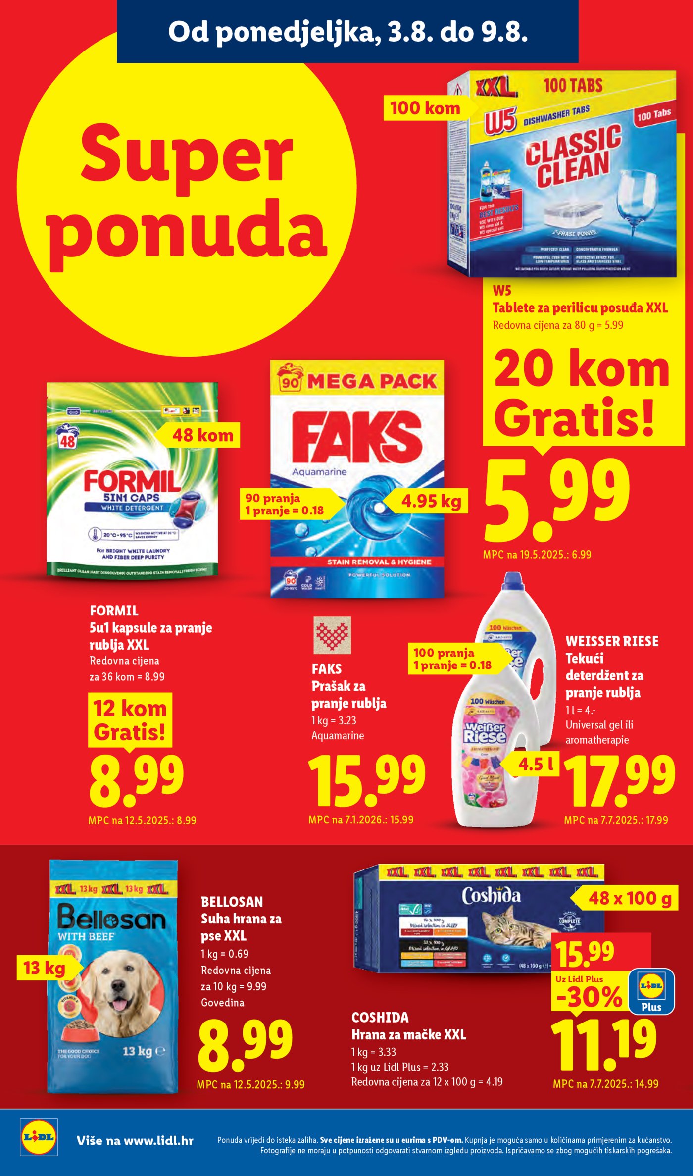 Lidl katalog Super ponuda od ponedjeljka 03.08.-09.08.2026.
