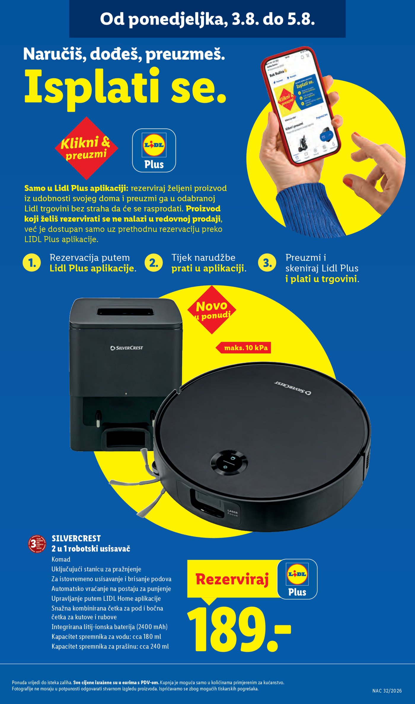 Lidl katalog Super ponuda od ponedjeljka 03.08.-09.08.2026.