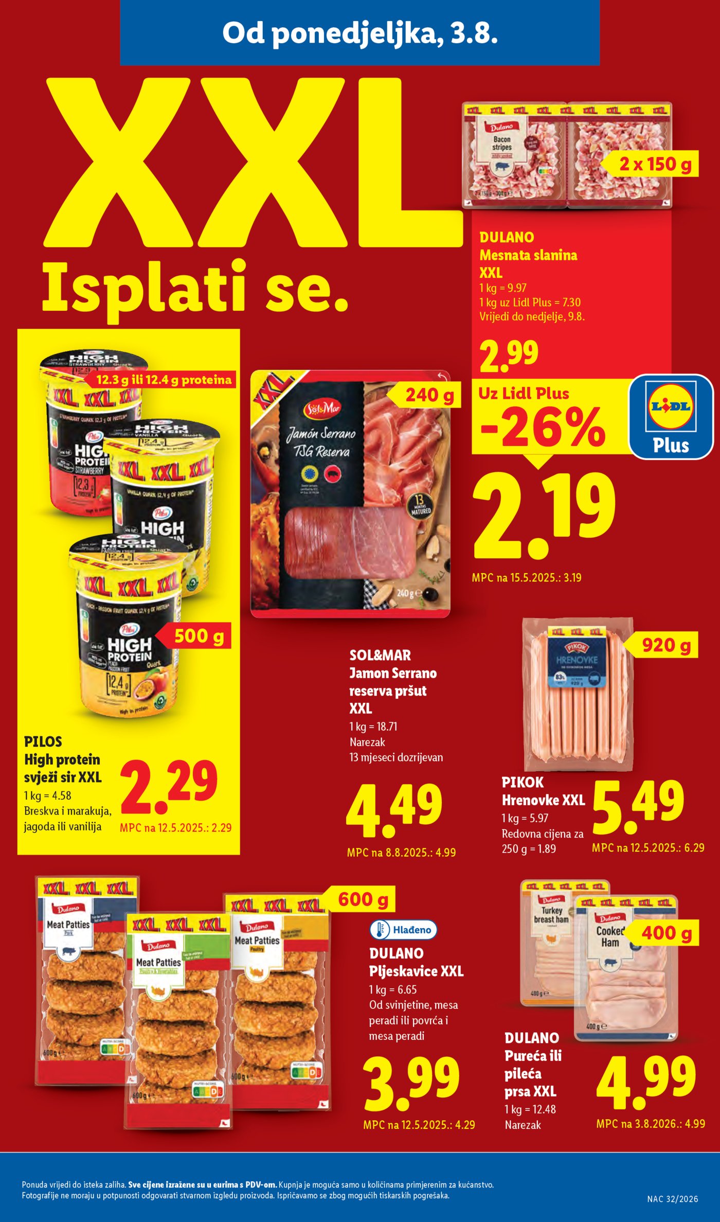 Lidl katalog Super ponuda od ponedjeljka 03.08.-09.08.2026.