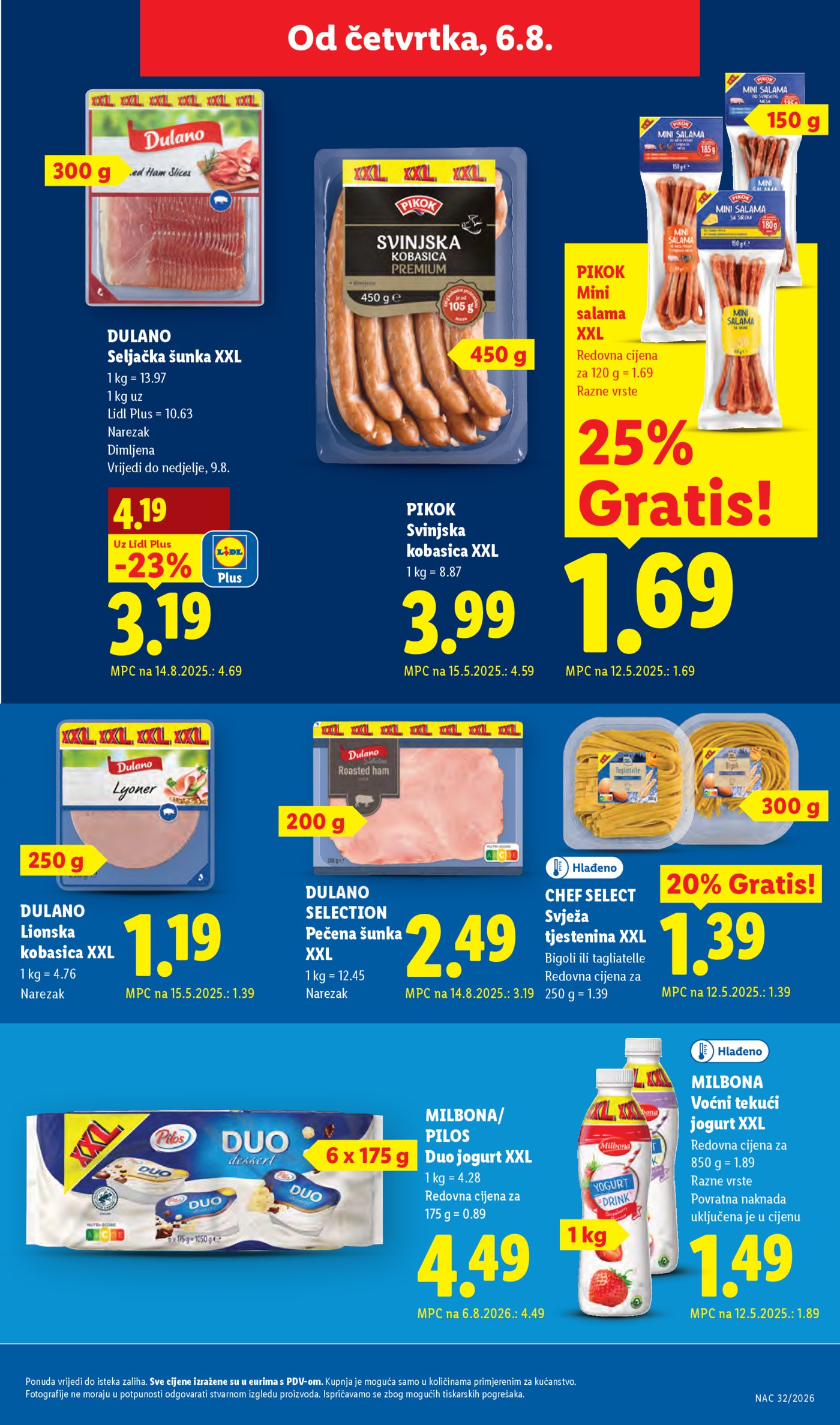 Lidl katalog Super ponuda od ponedjeljka 03.08.-09.08.2026.