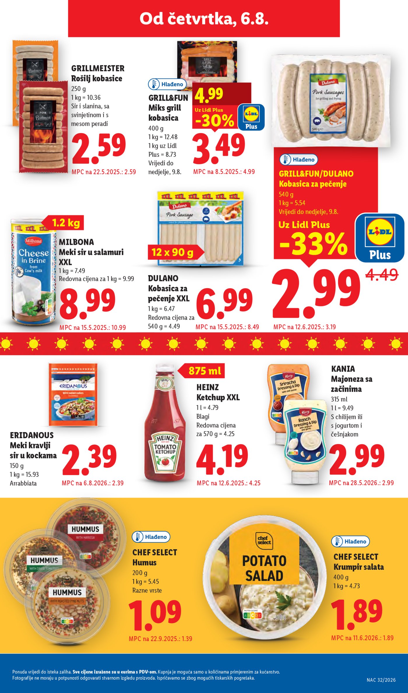 Lidl katalog Super ponuda od ponedjeljka 03.08.-09.08.2026.