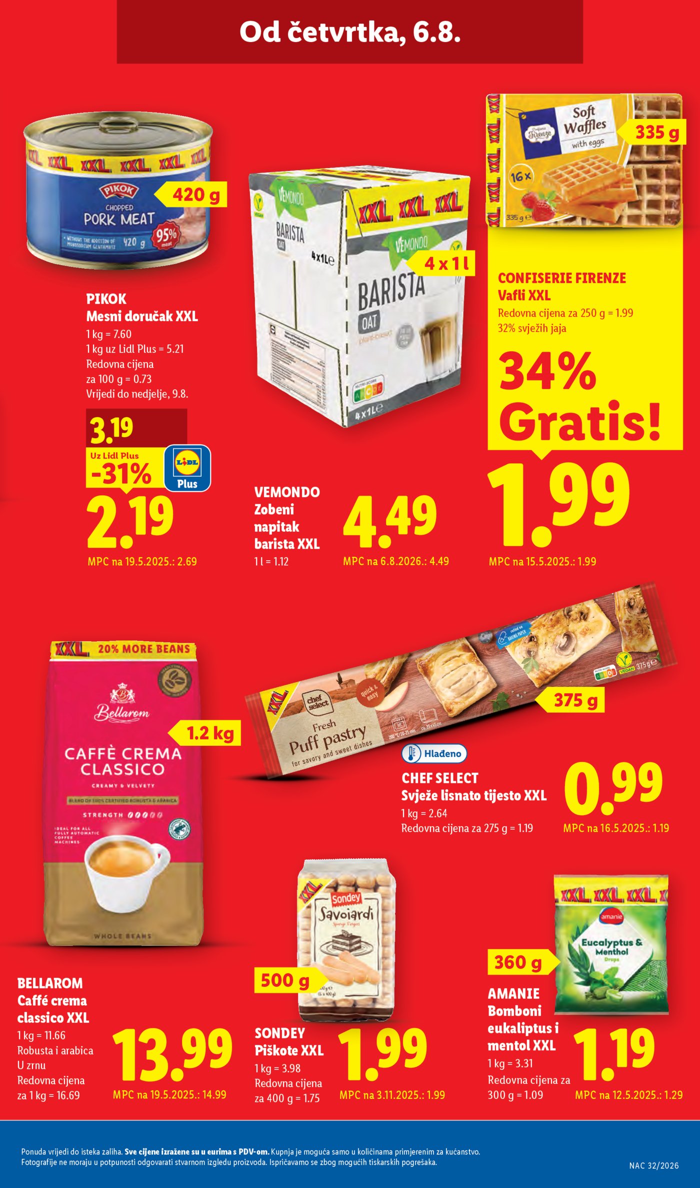 Lidl katalog Super ponuda od ponedjeljka 03.08.-09.08.2026.