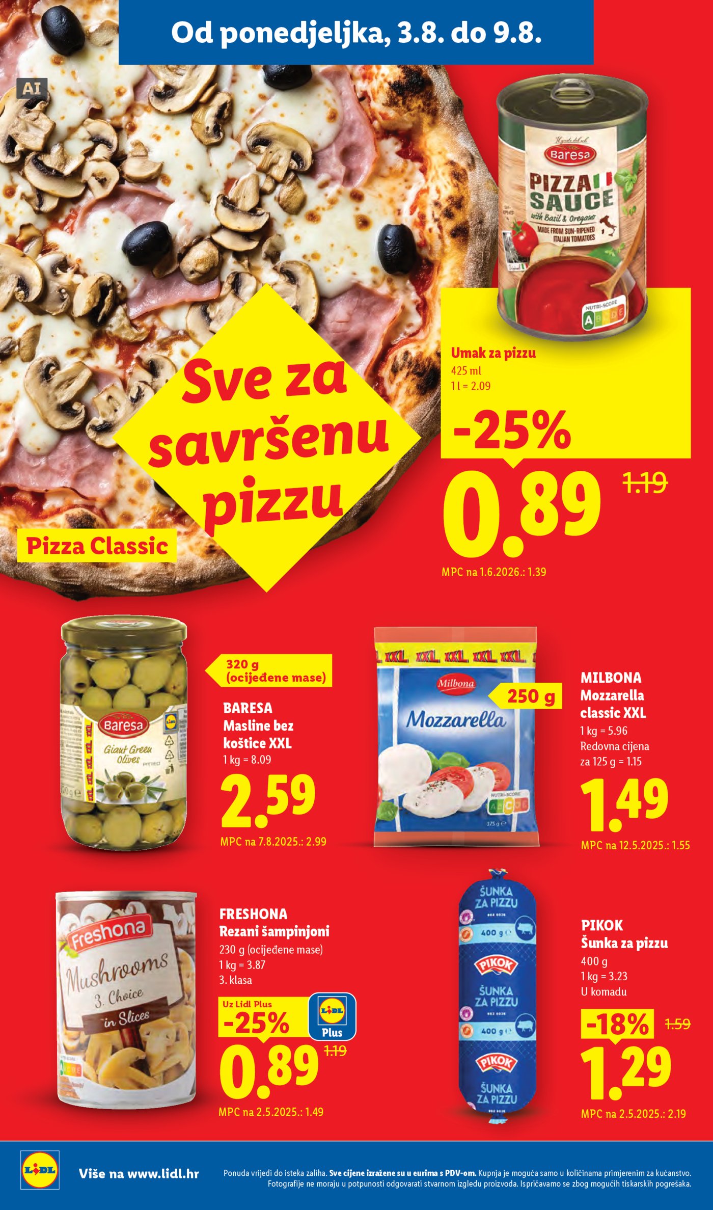 Lidl katalog Super ponuda od ponedjeljka 03.08.-09.08.2026.