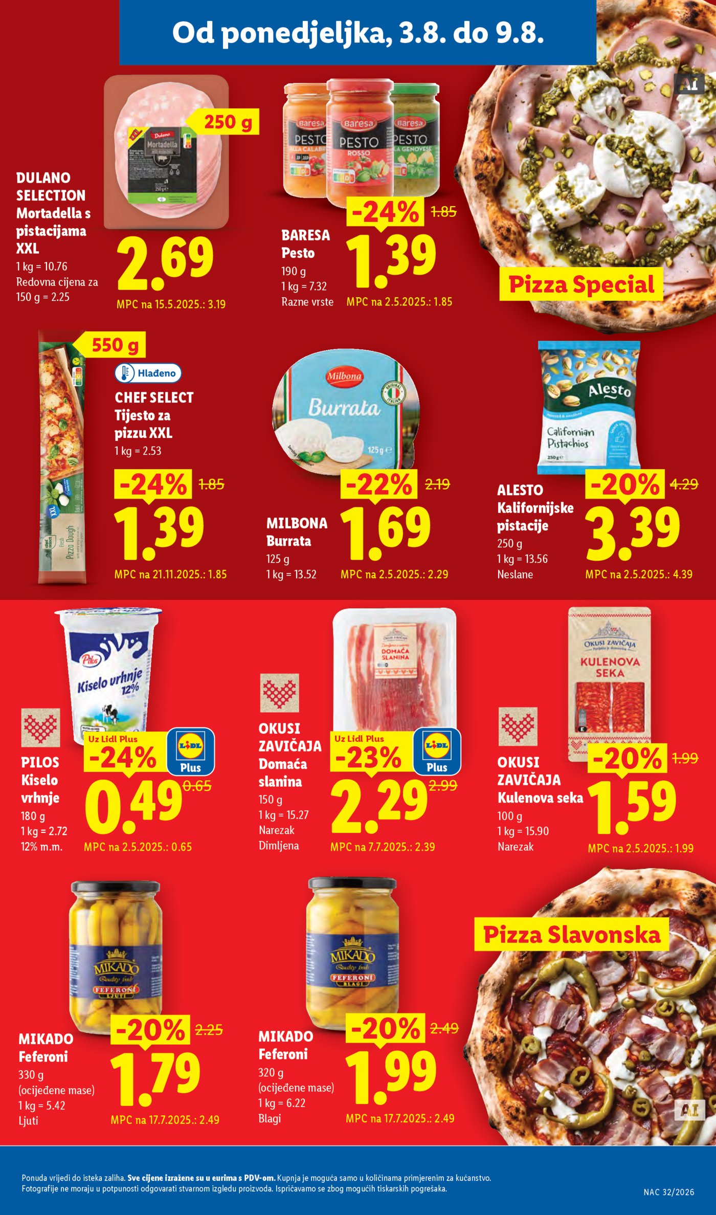 Lidl katalog Super ponuda od ponedjeljka 03.08.-09.08.2026.