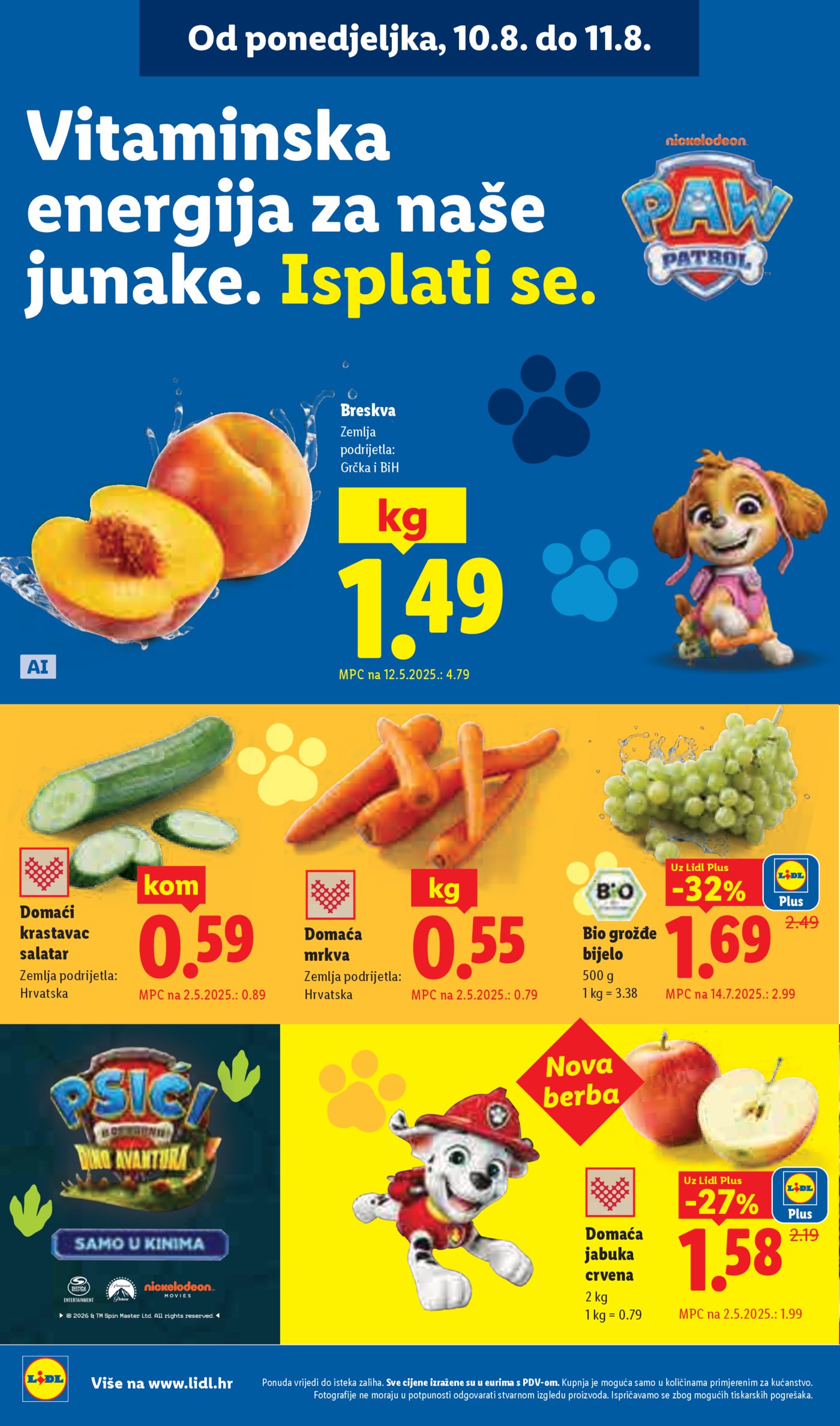 Lidl katalog Super ponuda od ponedjeljka 10.08.-16.08.2026.
