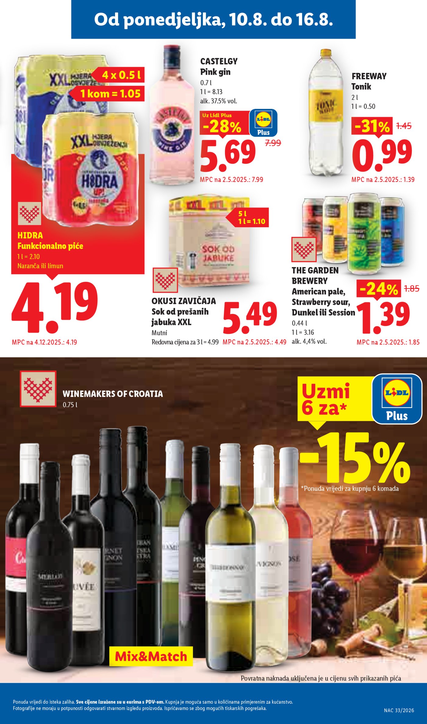 Lidl katalog Super ponuda od ponedjeljka 10.08.-16.08.2026.