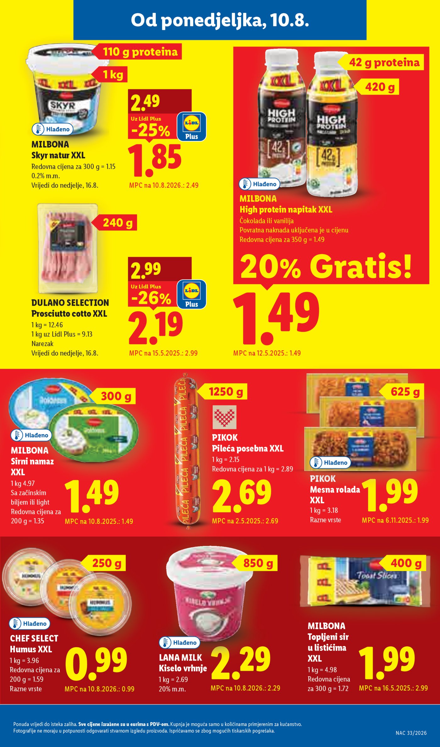 Lidl katalog Super ponuda od ponedjeljka 10.08.-16.08.2026.