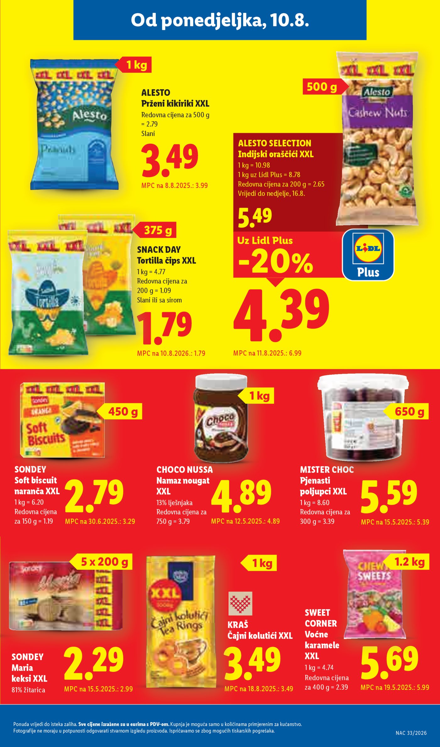 Lidl katalog Super ponuda od ponedjeljka 10.08.-16.08.2026.