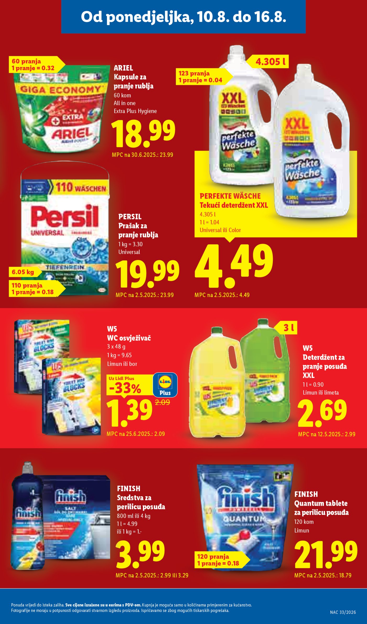Lidl katalog Super ponuda od ponedjeljka 10.08.-16.08.2026.